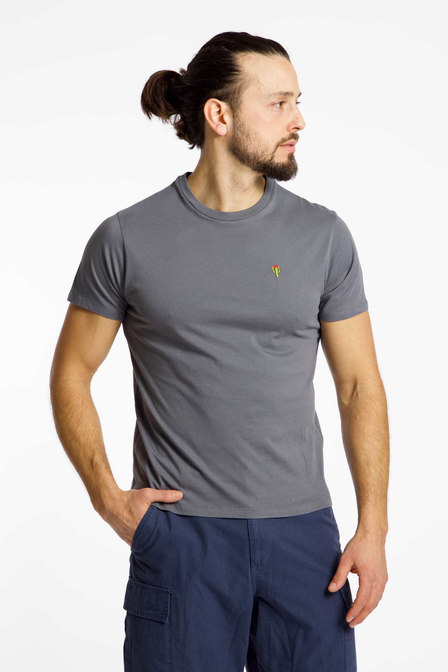 BEACH MOUNTAIN Herren T-Shirt Grau, Herren, Größe: S