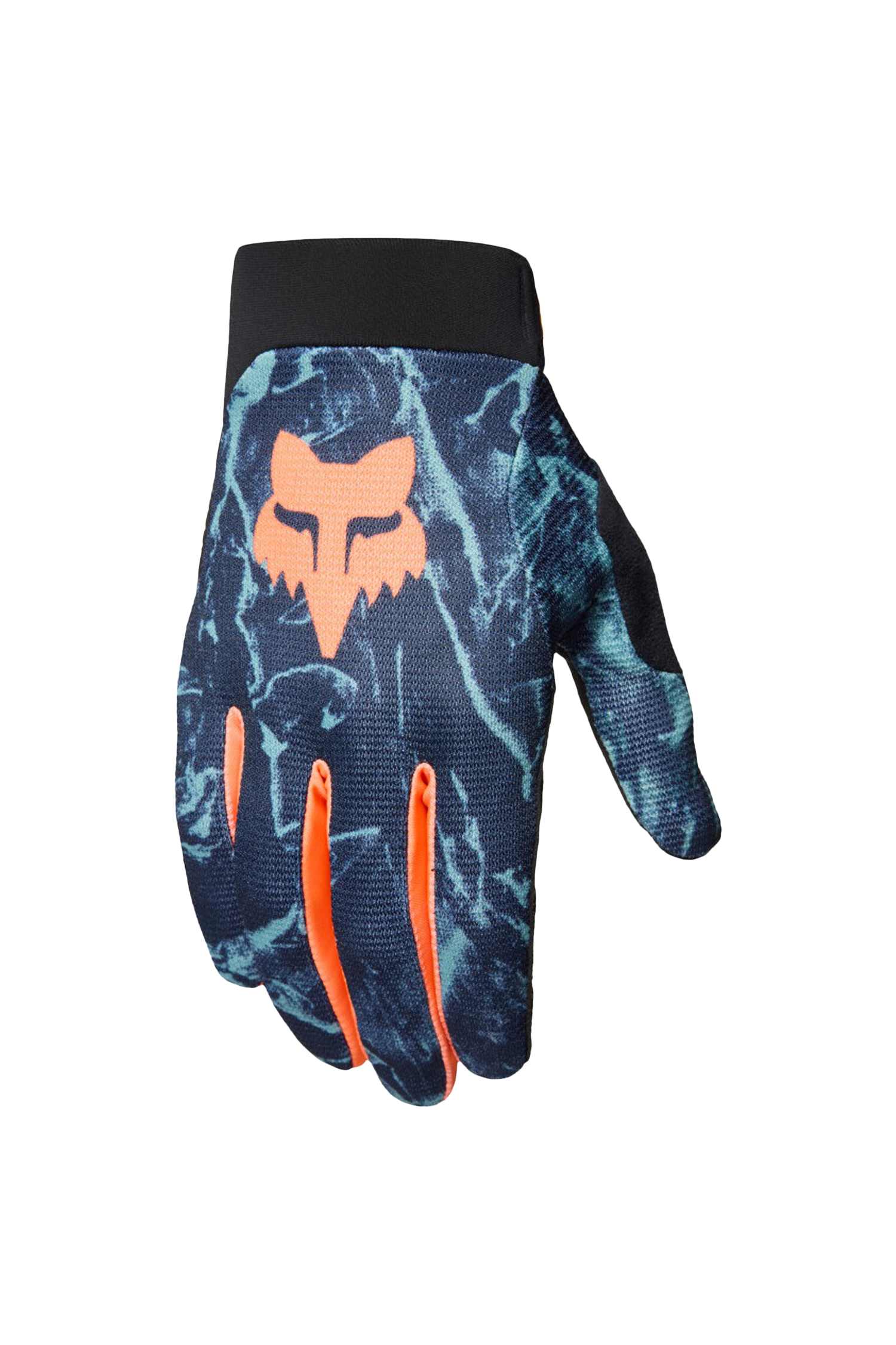 FOX Ranger Image Print Bikehandschuh Blau, Herren, Größe: L