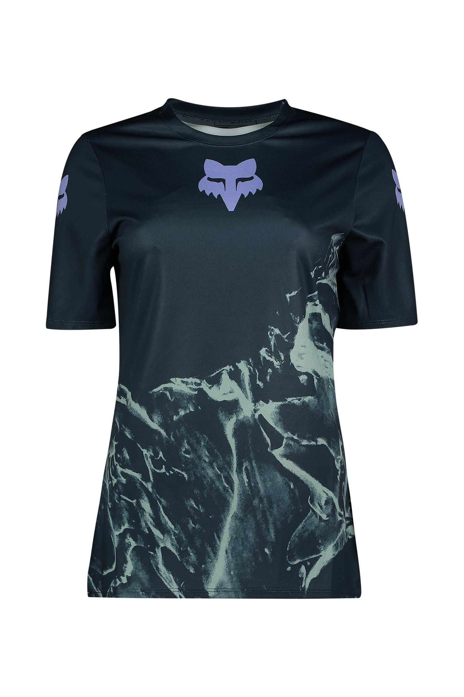Image of FOX Ranger Image Print Damen Biketrikot Blau, Damen, Größe: L