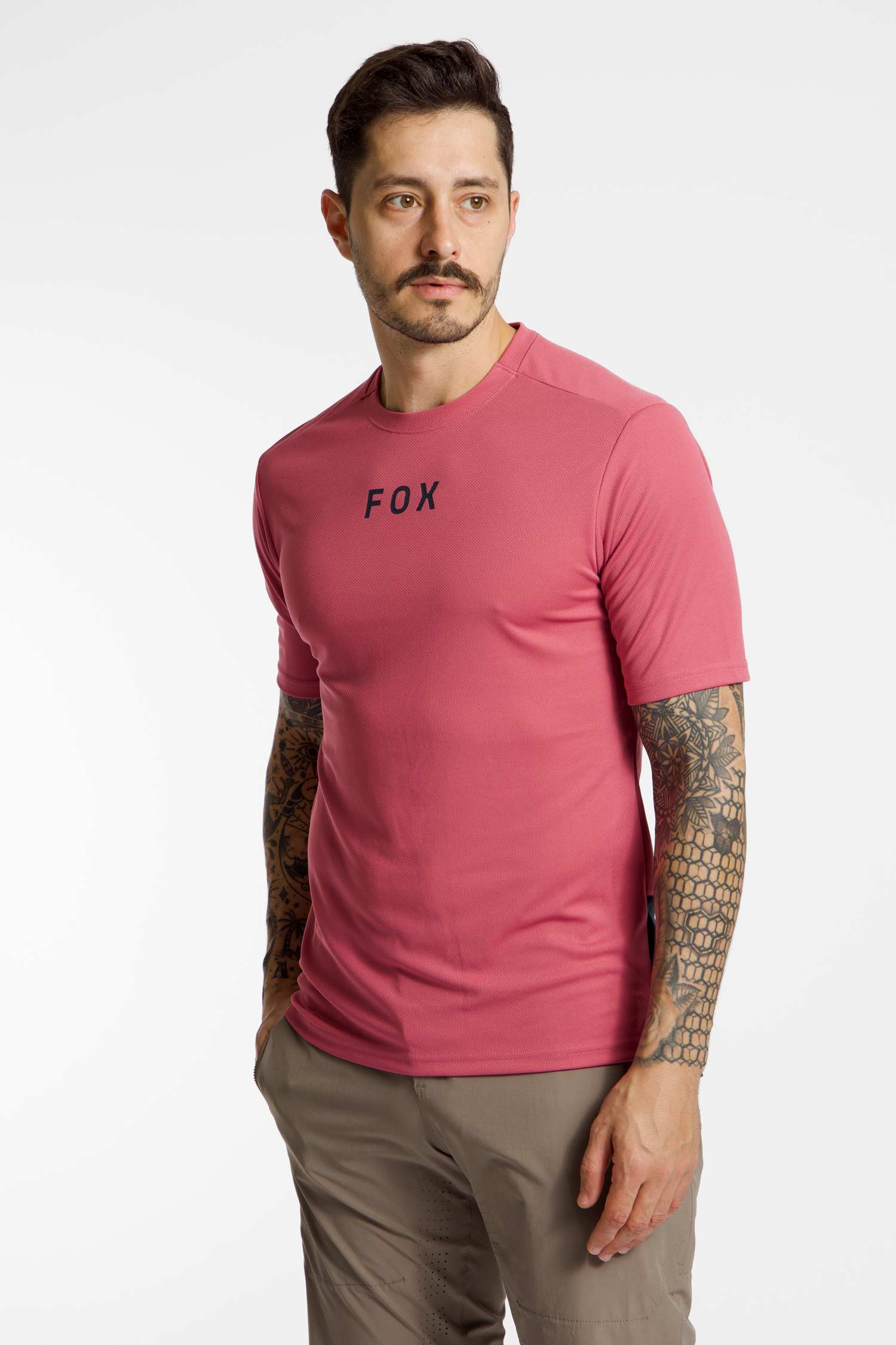 FOX Ranger Wordmark Herren Biketrikot Lila, Herren, Größe: L