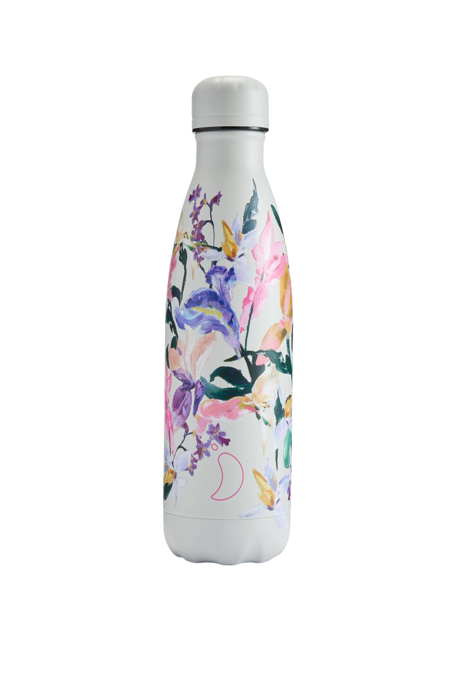 Chilly`s Floral 500 ml Trinkflasche Weiss, Herren, Größe: ONE SIZE