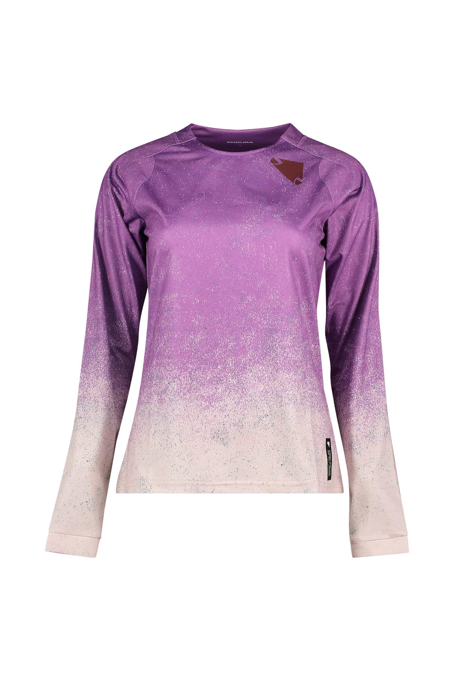 Endura SingleTrack Print LS Damen Biketrikot Lila, Damen, Größe: XS