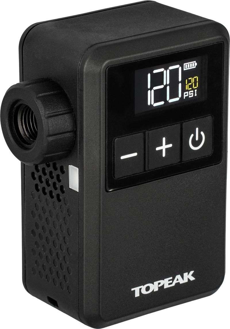 Topeak E-Booster Digital Mini Elektro Pumpe Schwarz, Herren, Größe: ONE SIZE