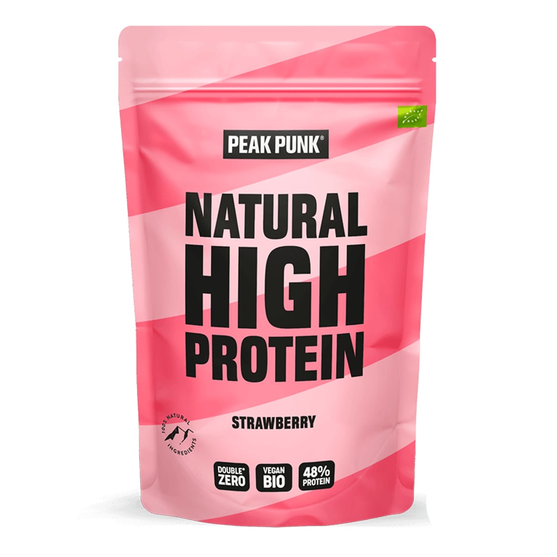 Peak Punk Bio High-Protein Shake Strawberry 250 g Proteinpulver Lila, Herren, Größe: 0
