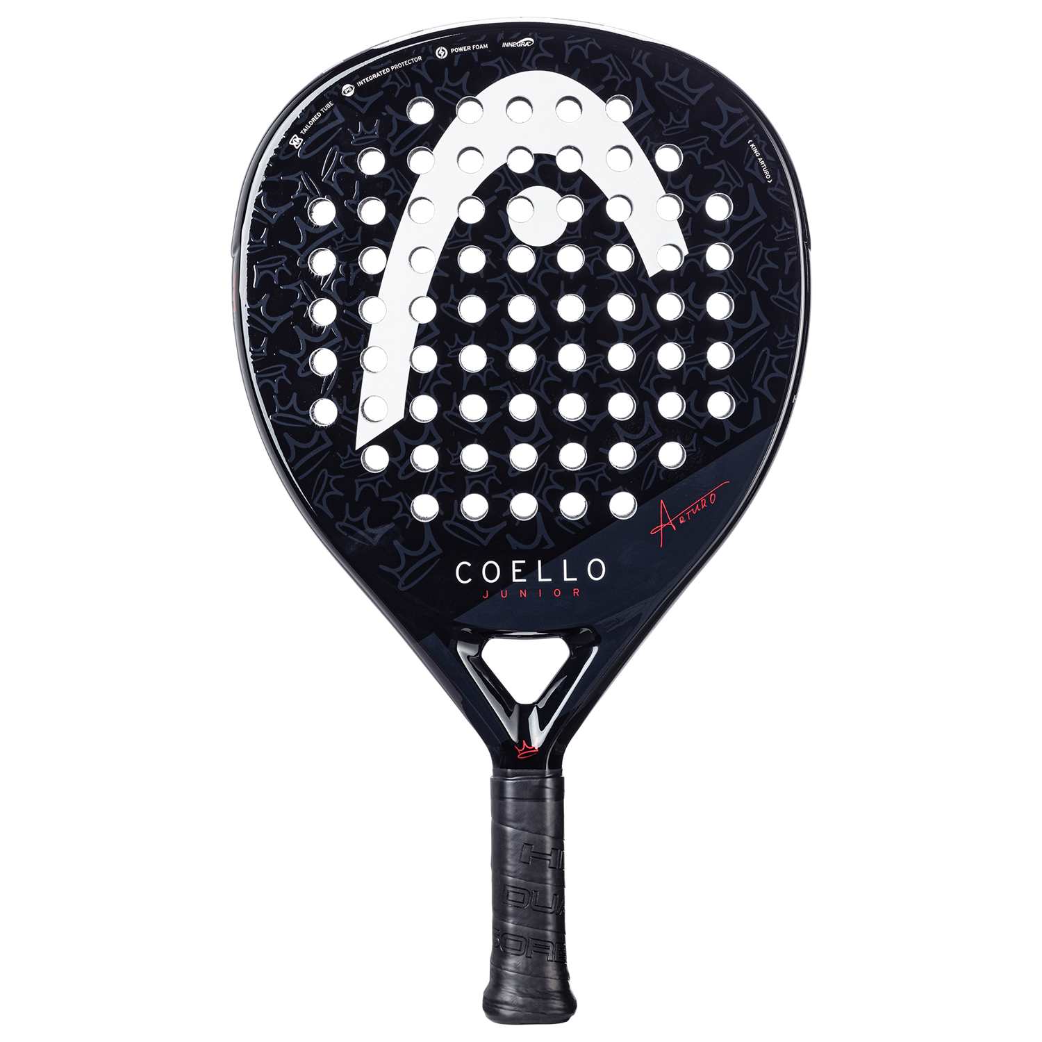 HEAD Coello Kinder Padelracket Schwarz, , Größe: ONE SIZE