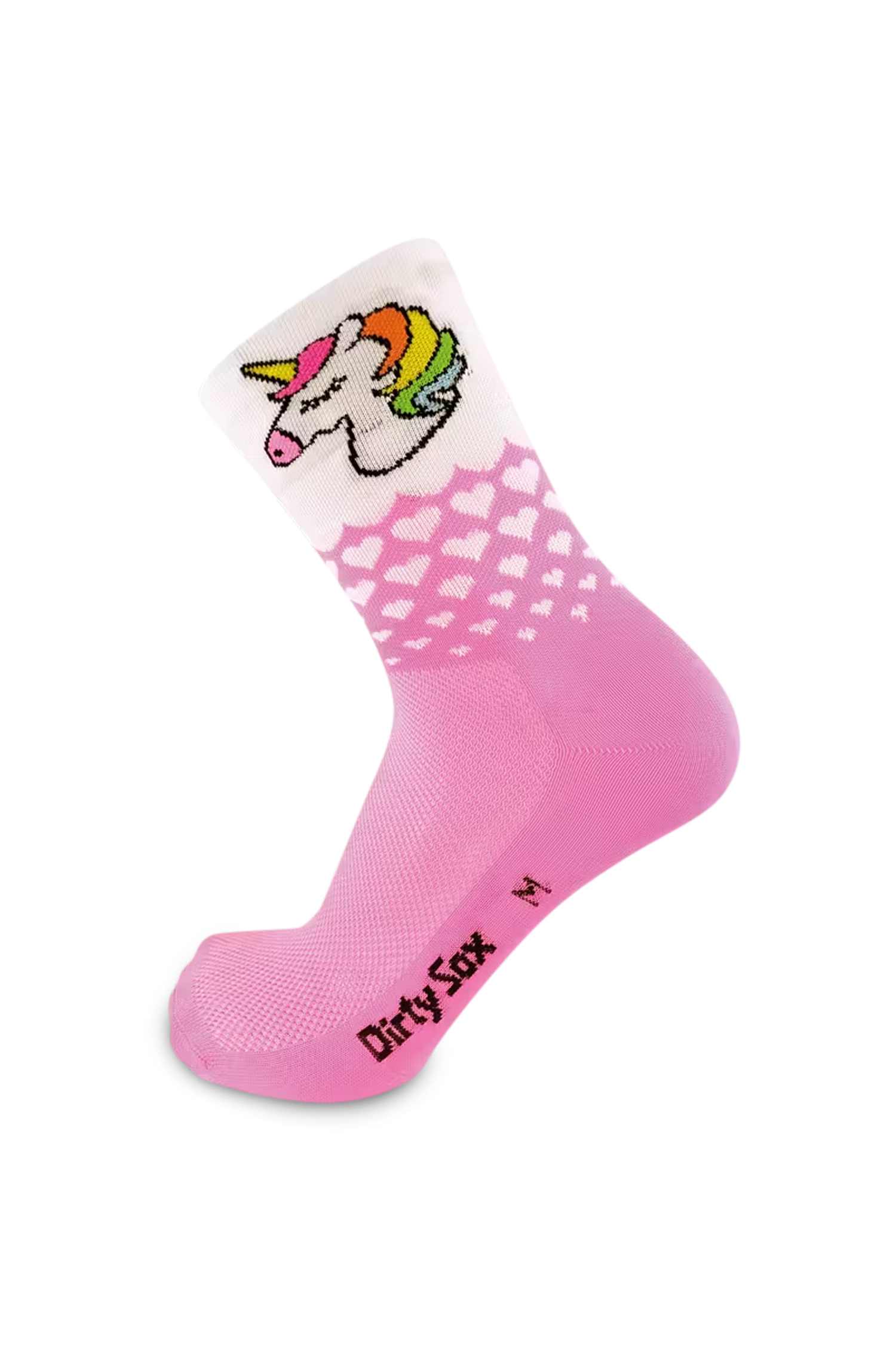 DirtySox Allround Elite Unicorn & Love 35-47 Bikesocken Rosa, Herren, Größe: I