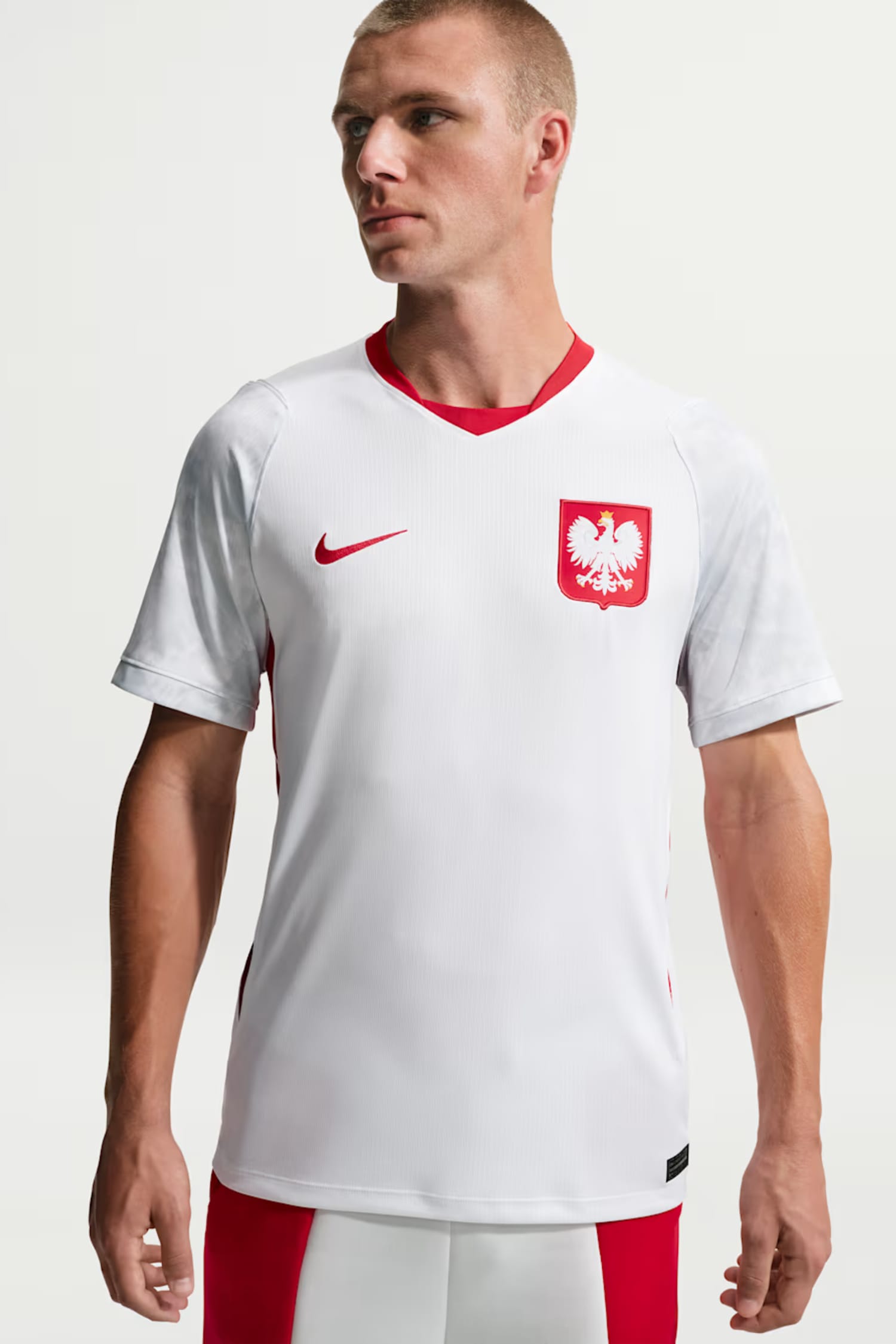Image of Nike Polen Home Replica Herren Fussballtrikot WM 2026 Weiss, Herren, Größe: L