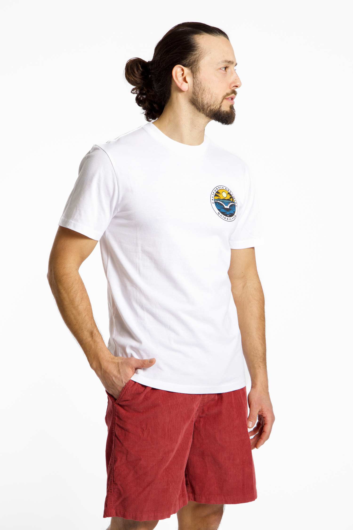 Image of Quiksilver CA Dreaming Herren T-Shirt Weiss, Herren, Größe: L