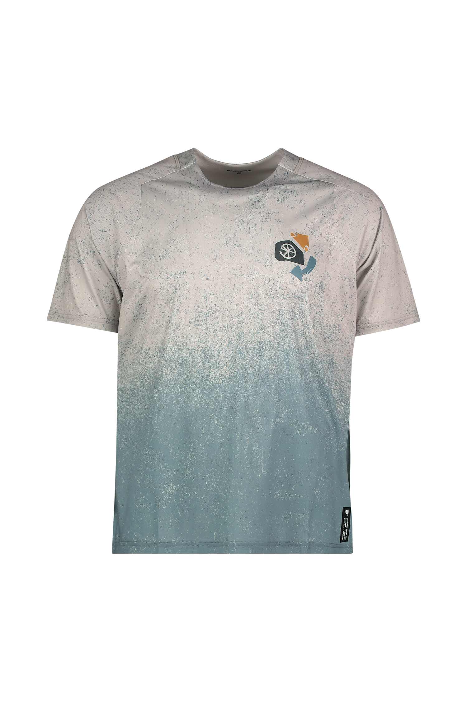 Endura SingleTrack Print Herren Biketrikot Blau, Herren, Größe: S