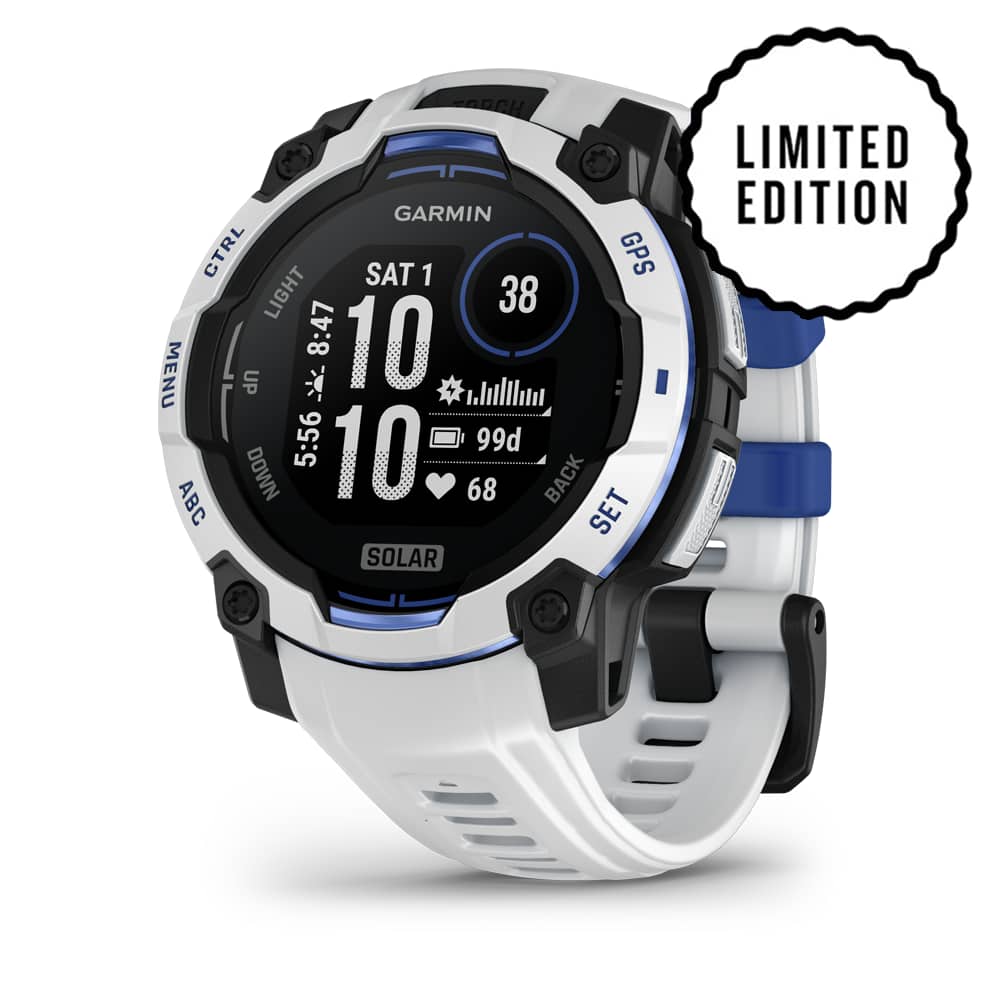 GARMIN Instinct® 3 Solar 45 mm Sportuhr Weiss, Herren, Größe: 0