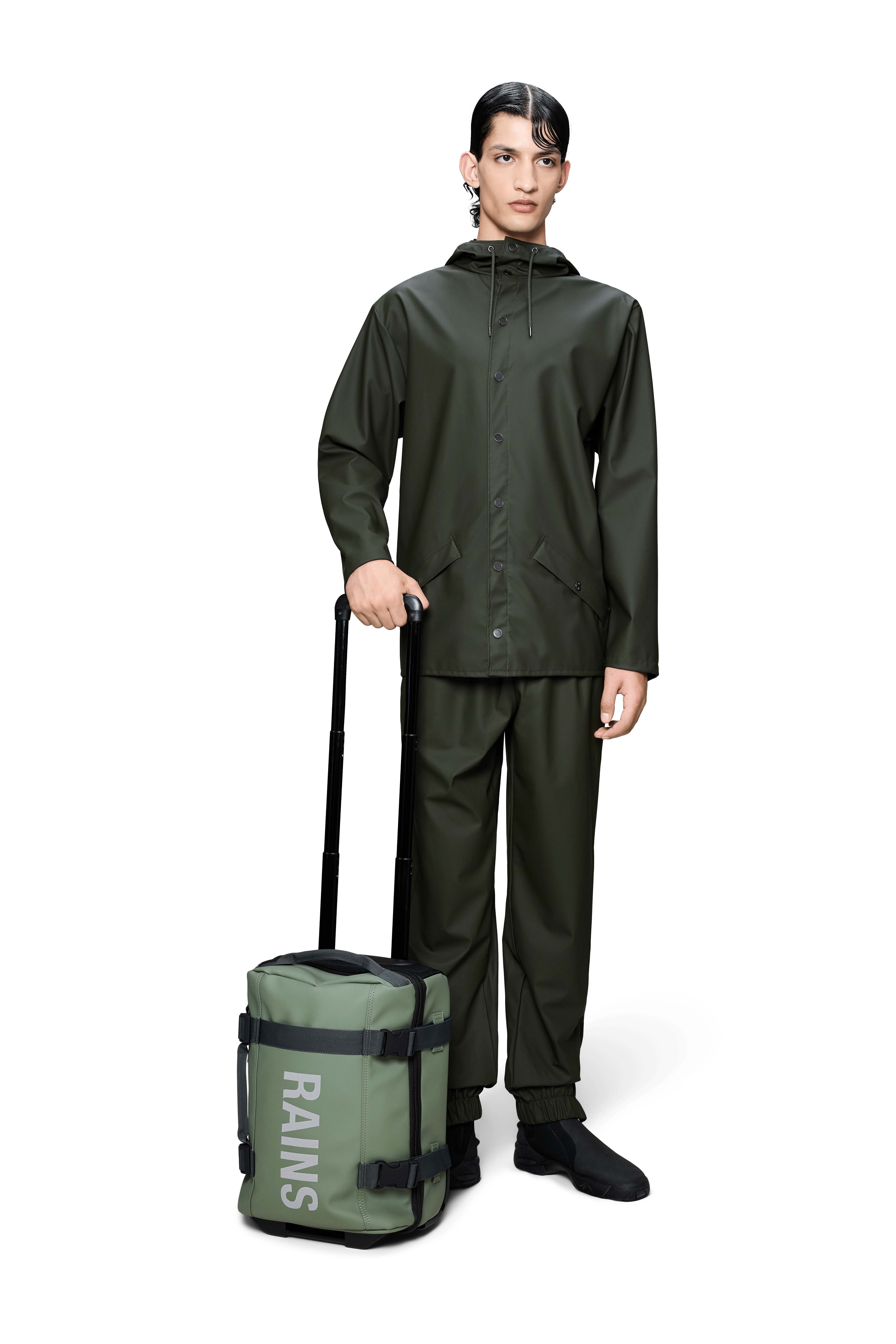 Rains Texel Cabin Bag Mini 27 L Trolley Grün, Herren, Größe: ONE SIZE