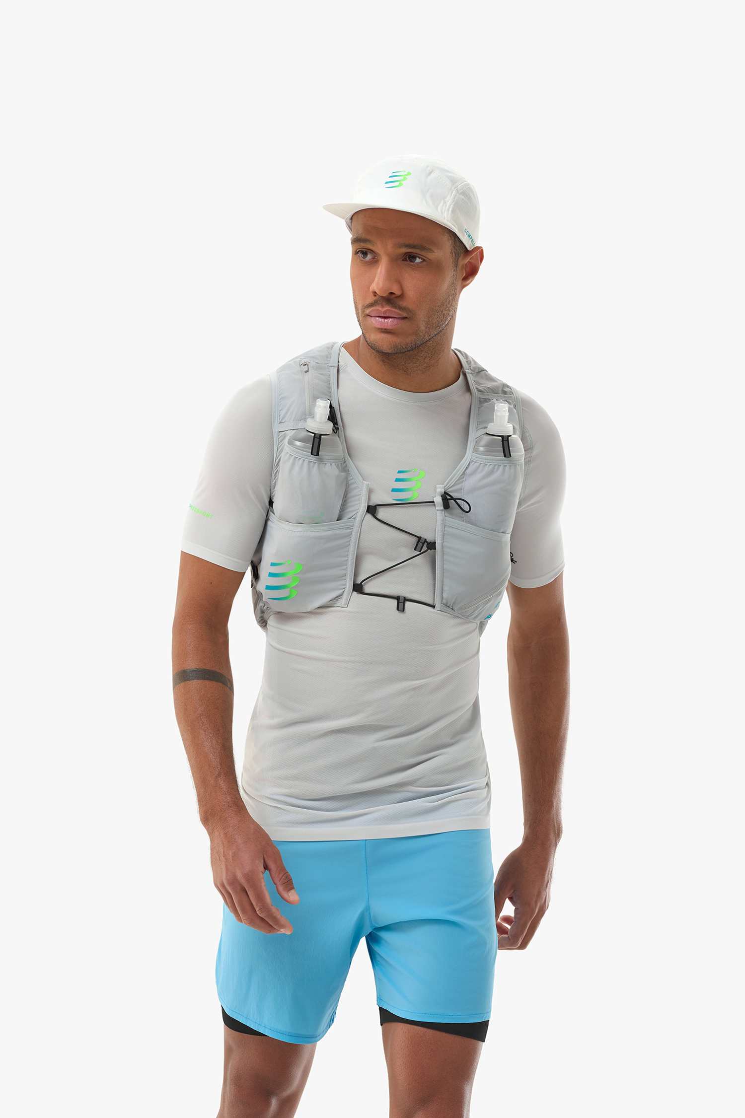Compressport Ultrun Evo 10 L Laufrucksack Grau, Herren, Größe: M