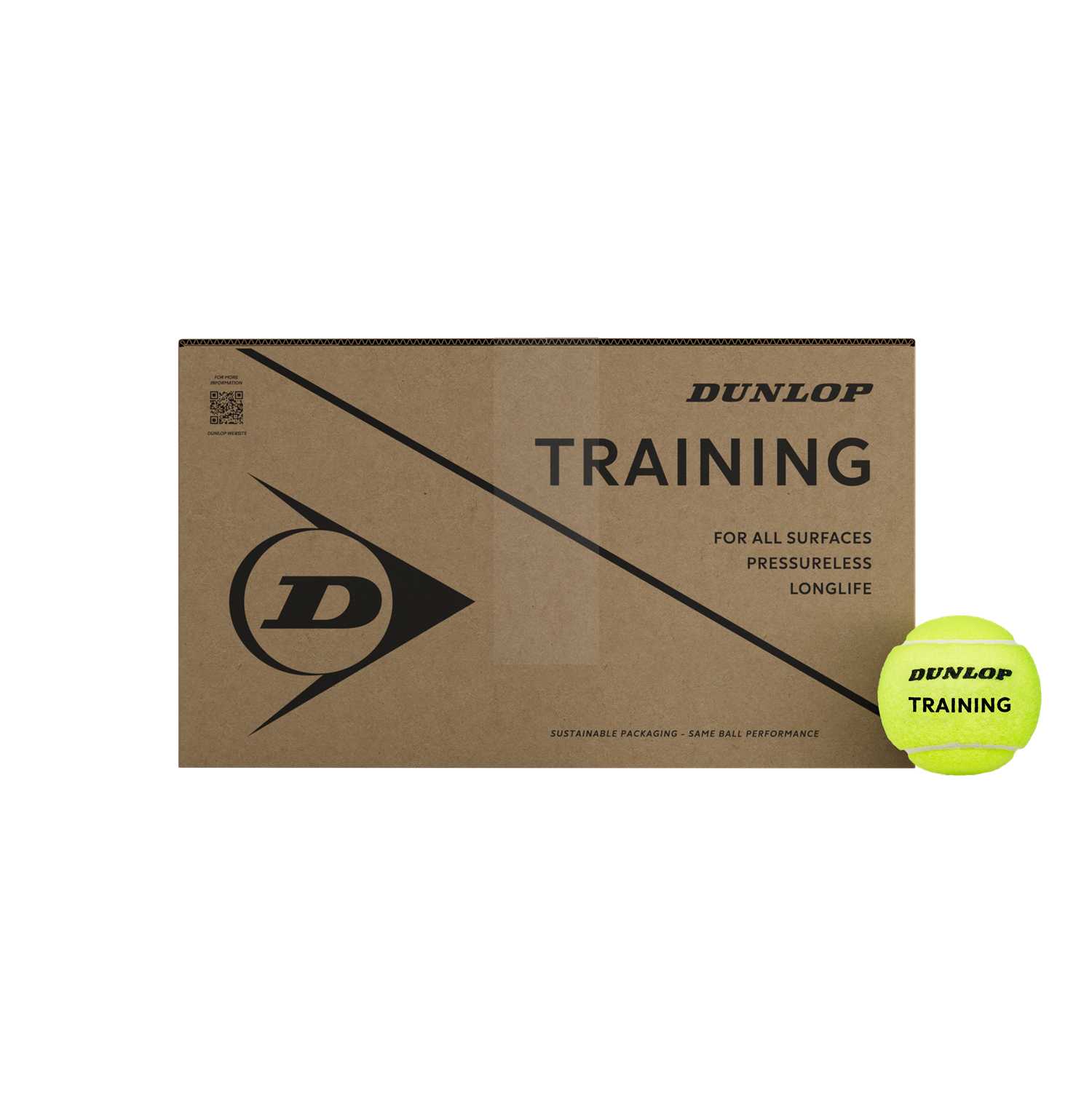 Dunlop 72-Pack Training Tennisball Gelb, Herren, Größe: ONE SIZE