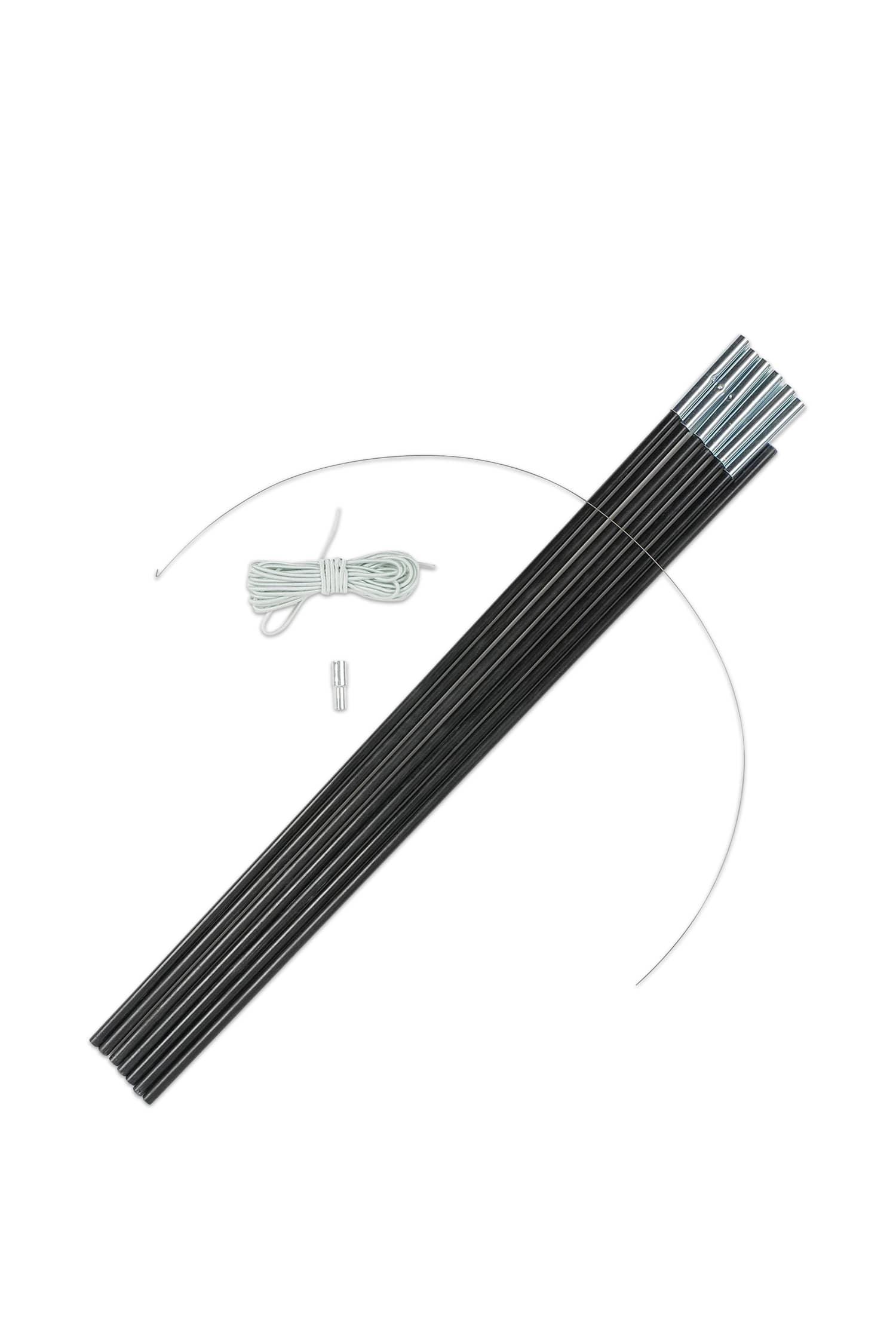 Highlander 7.9 mm Zeltgestänge Schwarz, Herren, Größe: 0