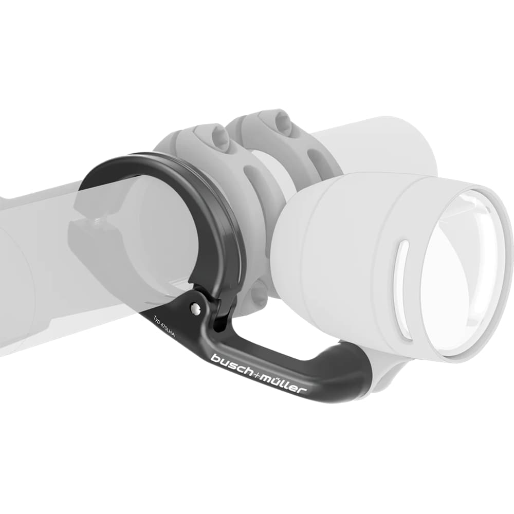 Busch und Müller 25.4/31.8 mm Lenkerhalter Schwarz, Herren, Größe: ONE SIZE