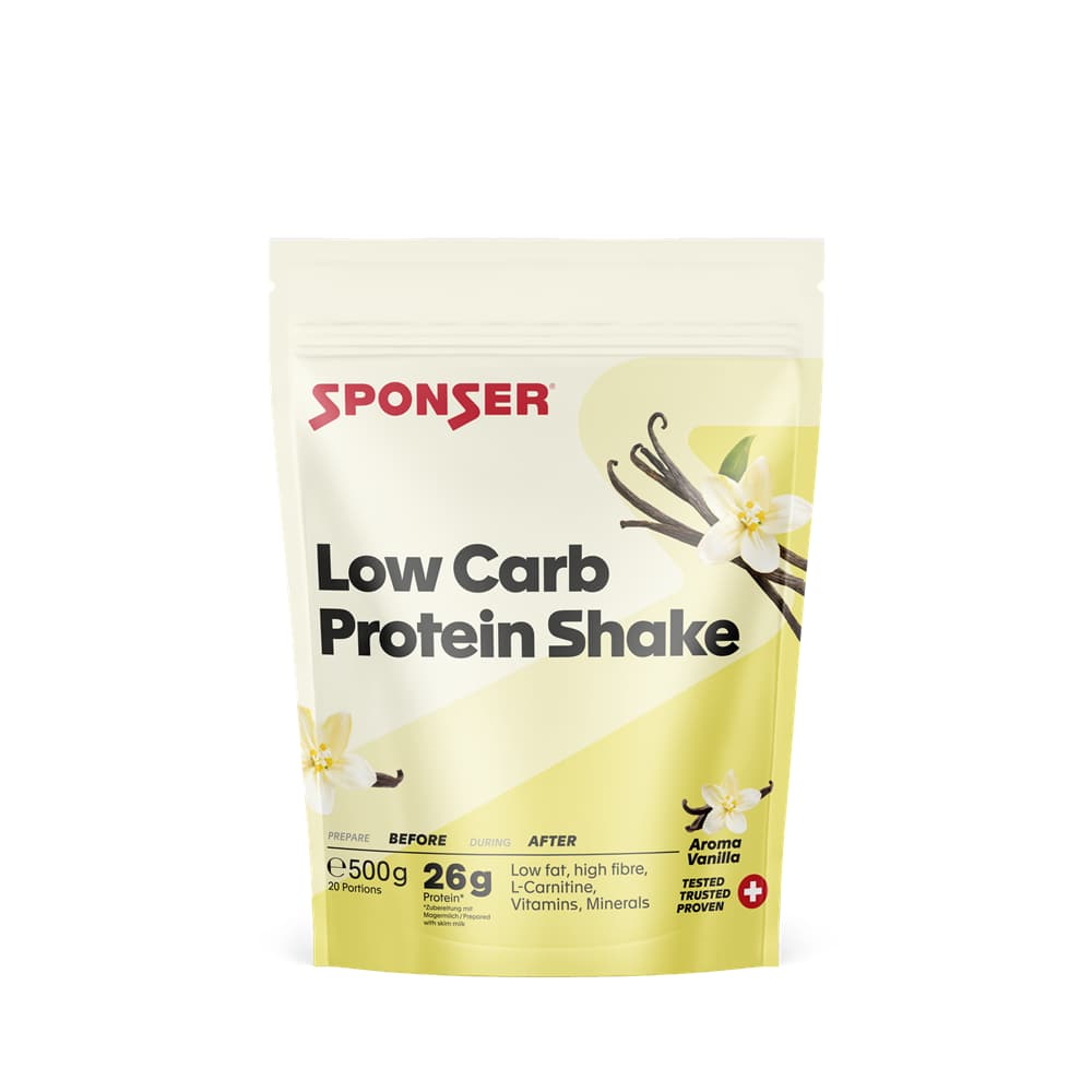 Image of Sponser Low Carb Protein Shake Vanilla 500 g Proteinpulver Beige, Herren, Größe: 0