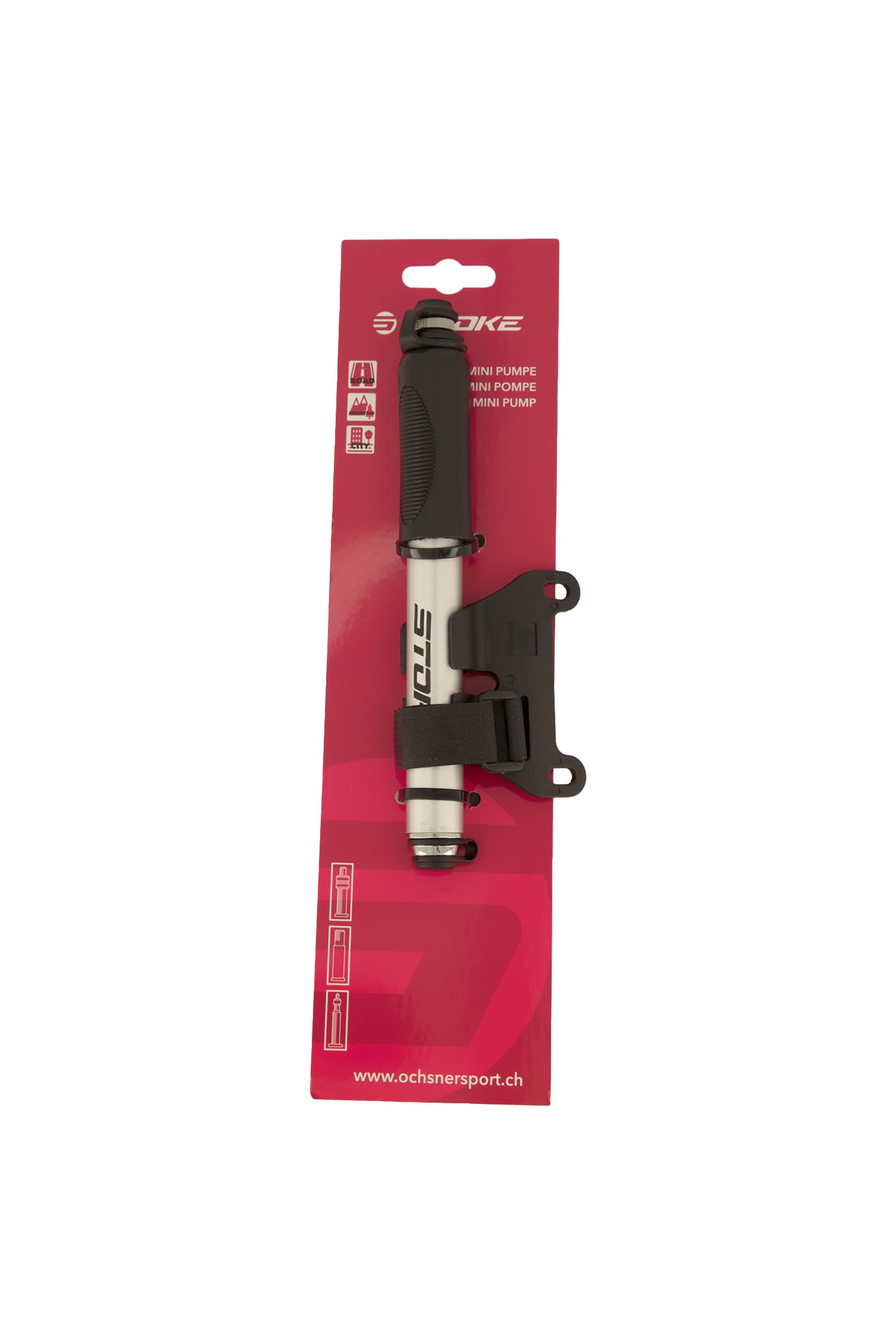 Image of Stoke Bassa Mini Pumpe Silber, Herren, Größe: ONE SIZE