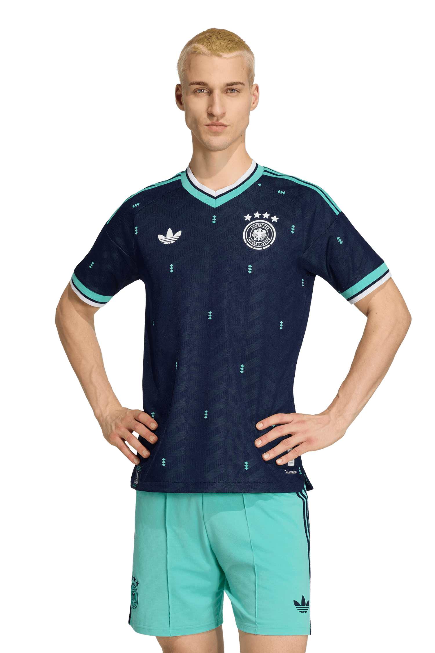 Image of adidas Deutschland Away Authentic Herren Fussballtrikot WM 2026 Blau, Herren, Größe: L