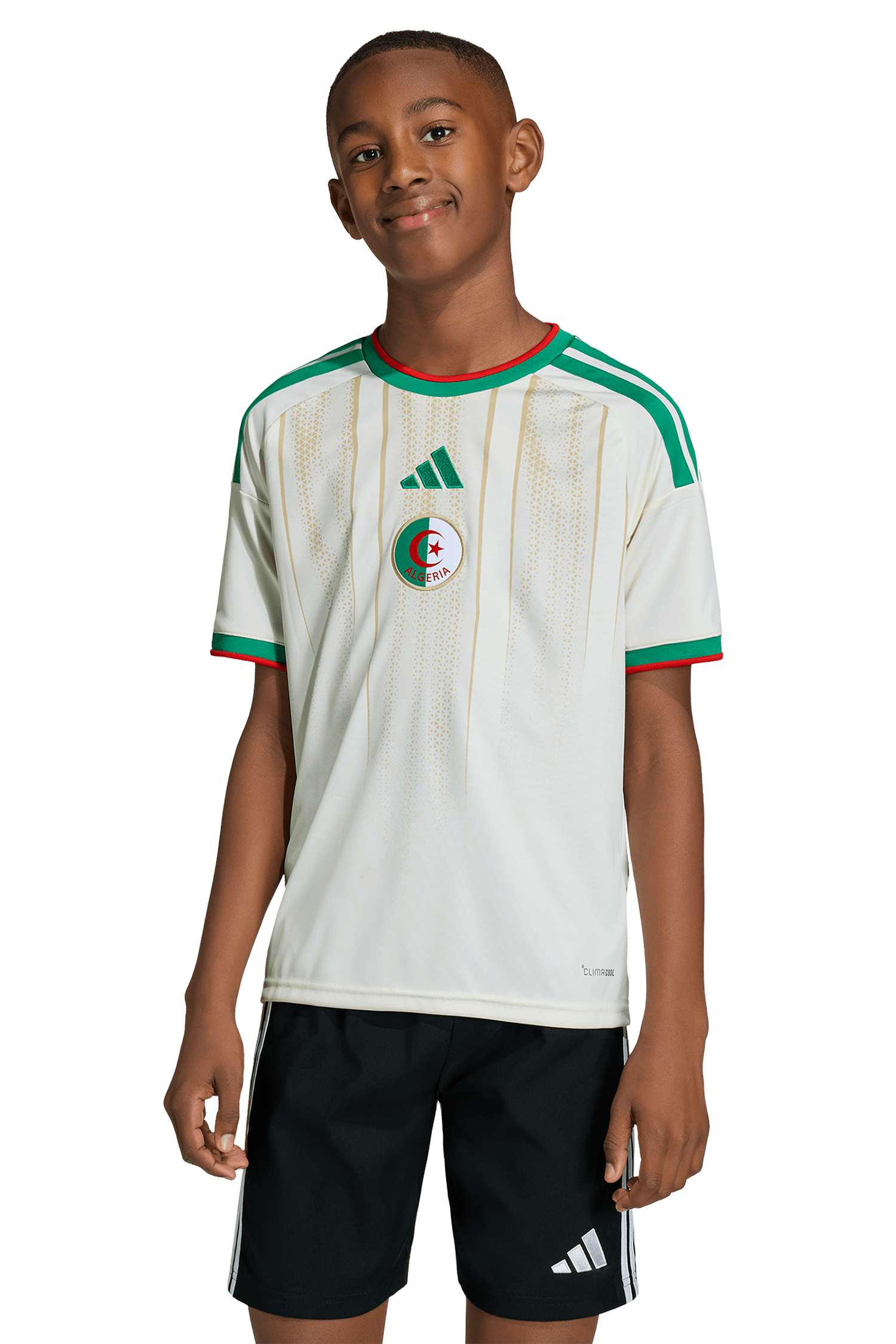 Image of adidas Algerien Home Replica Kinder Fussballtrikot WM 2026 Weiss, , Größe: 128