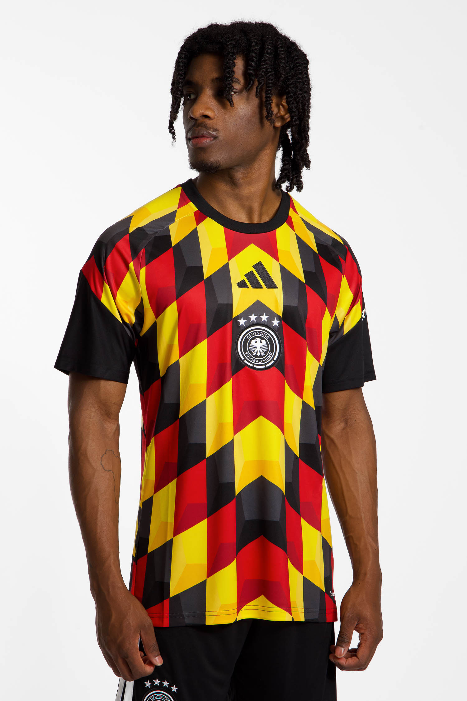 adidas Deutschland PreMatch T-Shirt WM 2026 Schwarz, Herren, Größe: S