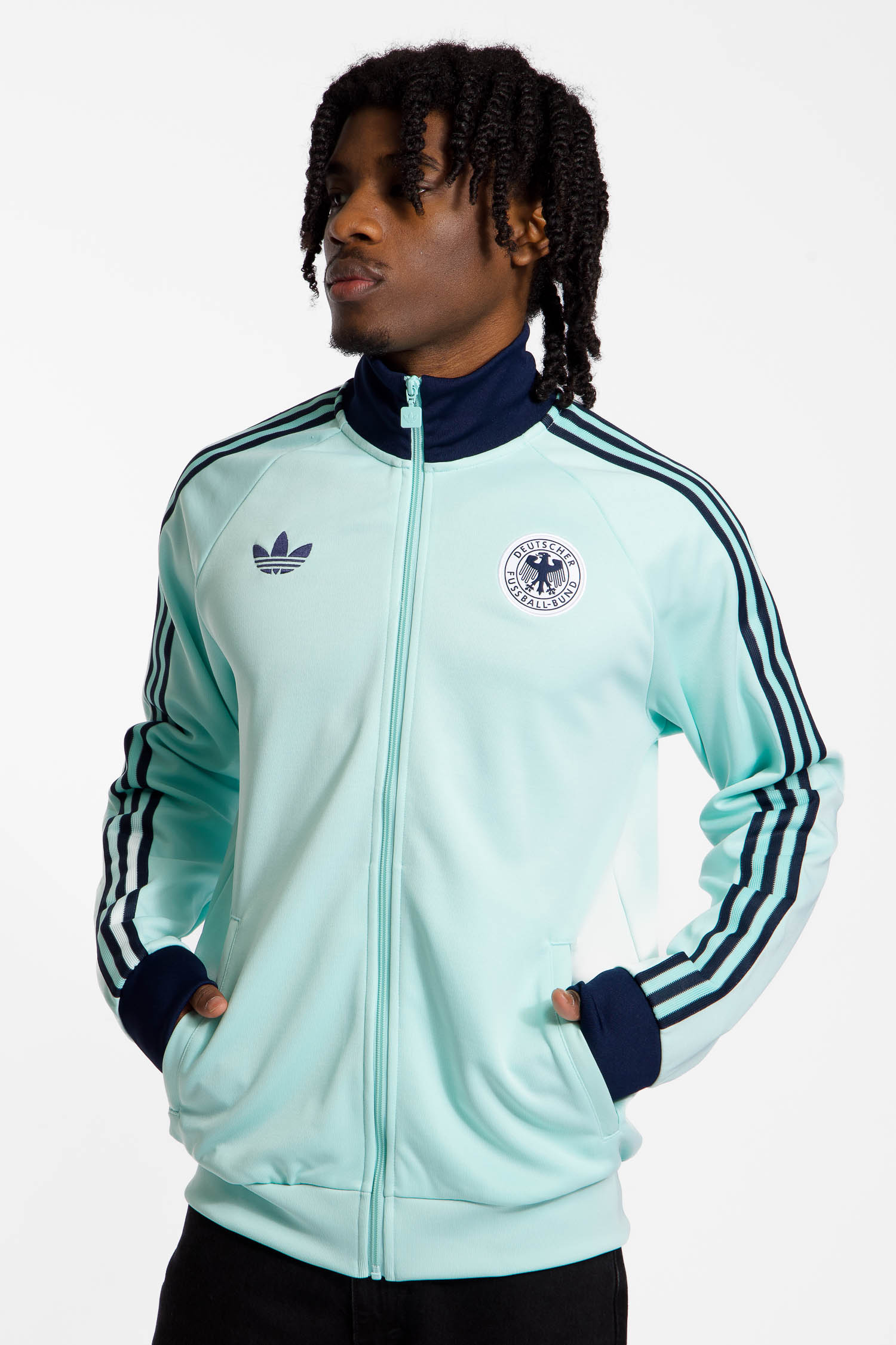 adidas Deutschland Originals Herren Trainingsjacke Türkis, Herren, Größe: M