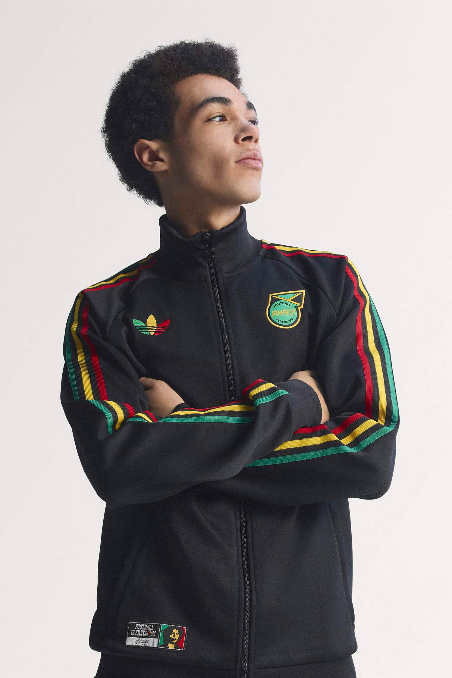 Image of adidas Jamaika Originals Herren Trainingsjacke Schwarz, Herren, Größe: M