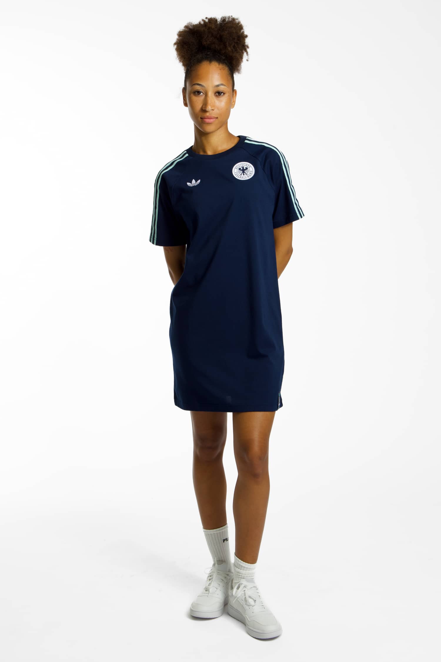 adidas Deutschland Originals Damen Kleid Blau, Damen, Größe: L