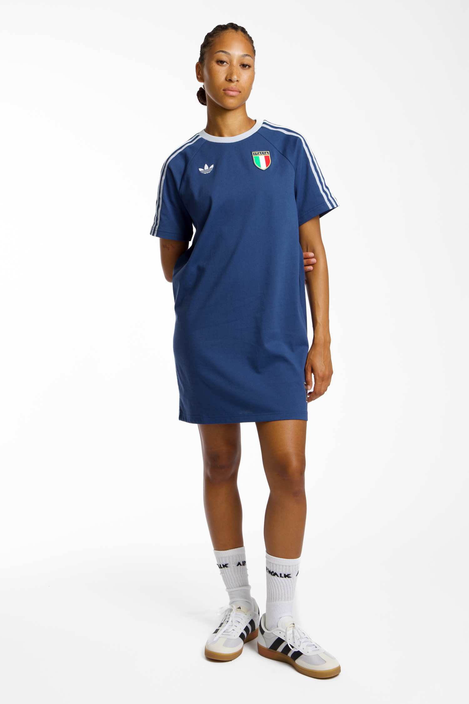 adidas Italien Originals Damen Kleid Blau, Damen, Größe: XS