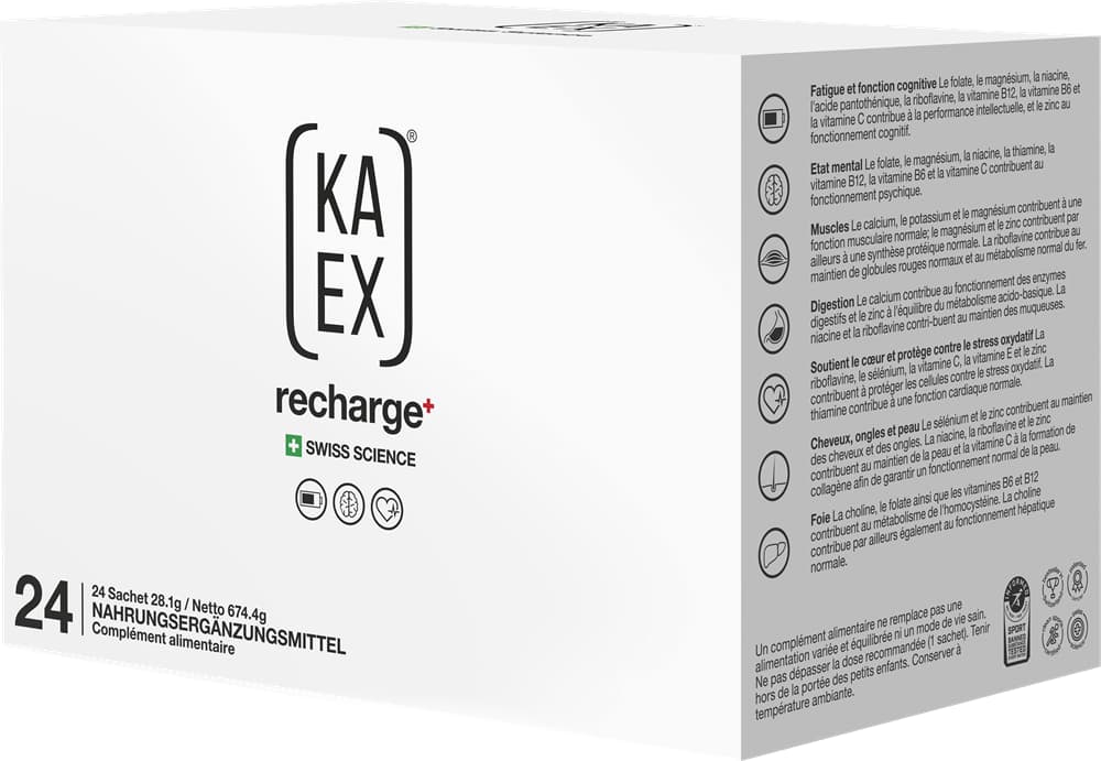KA-EX Recharge PWD 24 x 28.1 g Getränkepulver Weiss, Herren, Größe: 0