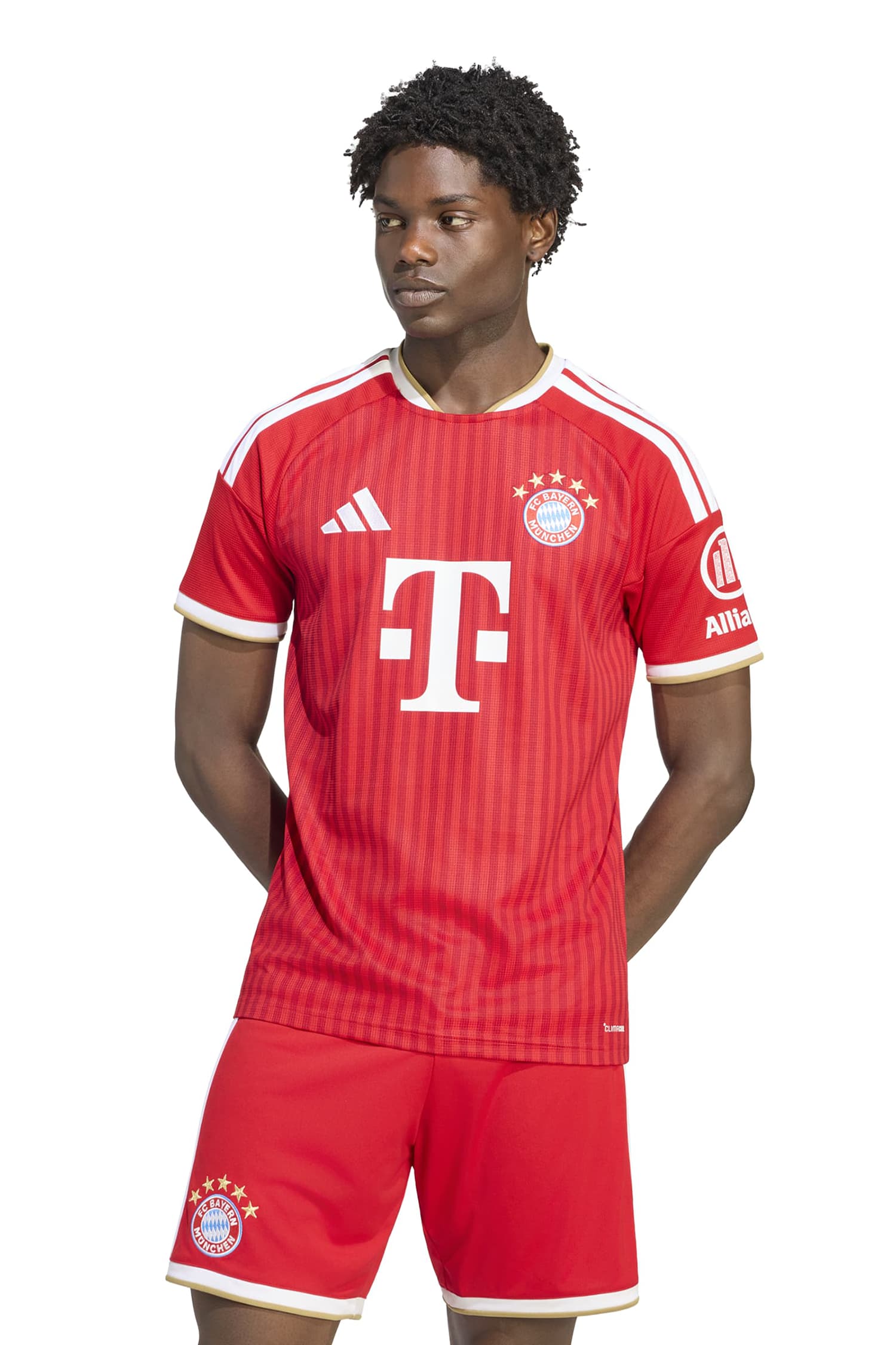 Image of adidas Bayern München Home Replica Herren Fussballtrikot 26/27 Rot, Herren, Größe: L