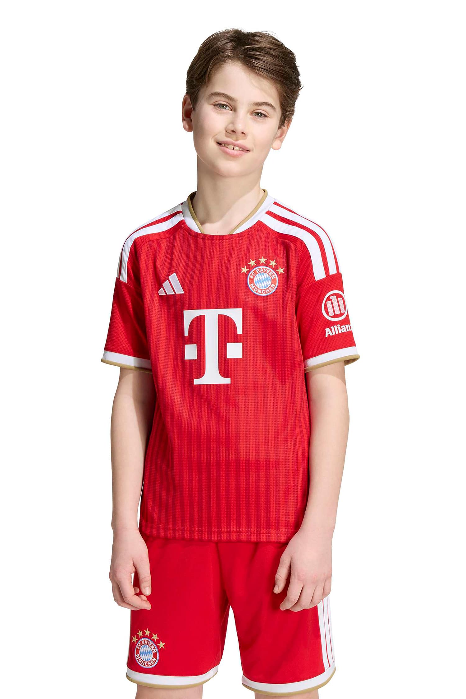 Image of adidas Bayern München Home Replica Kinder Fussballtrikot 26/27 Rot, , Größe: 128