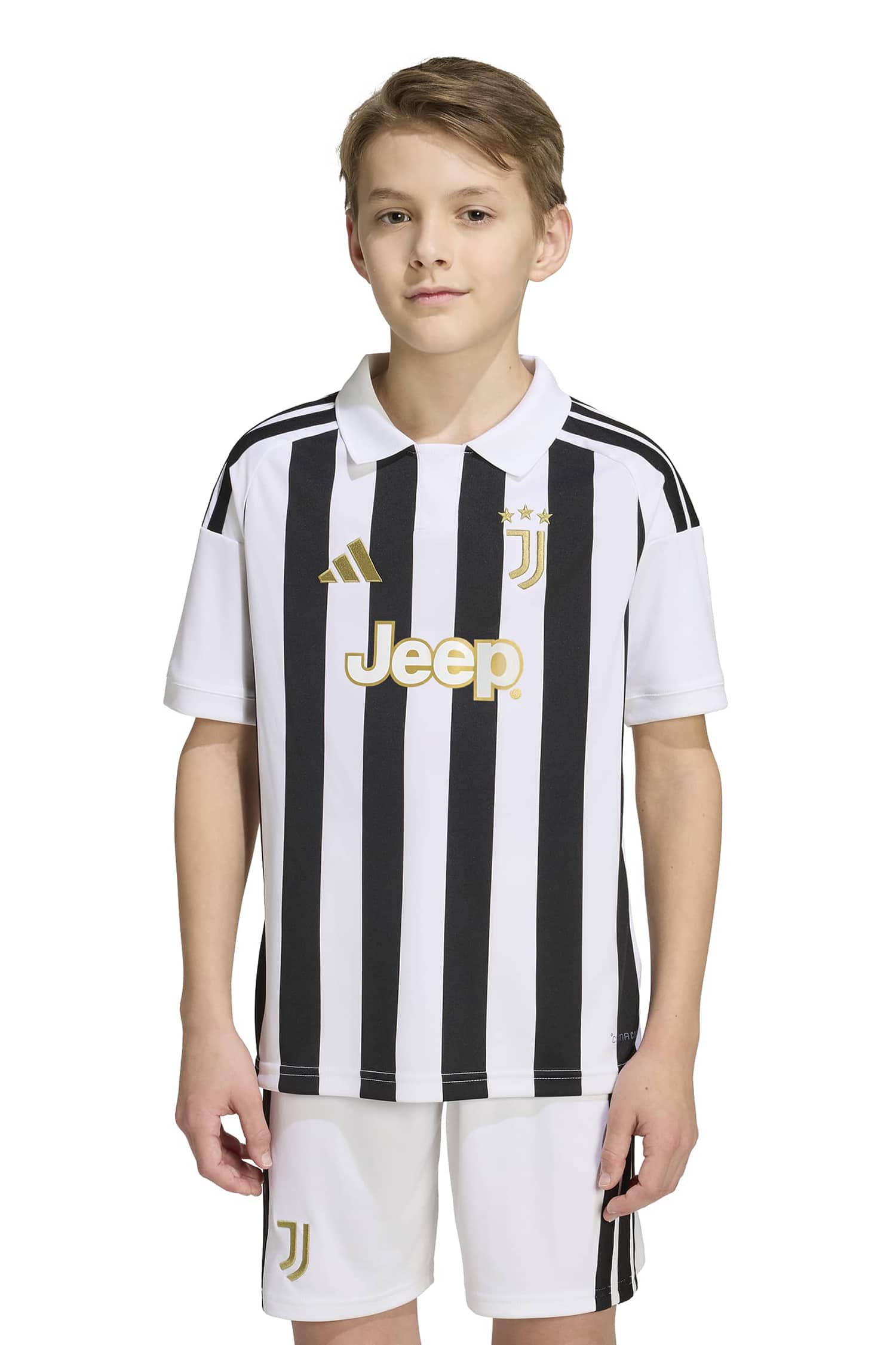Image of adidas Juventus Turin Home Replica Kinder Fussballtrikot 26/27 Schwarz, , Größe: 128