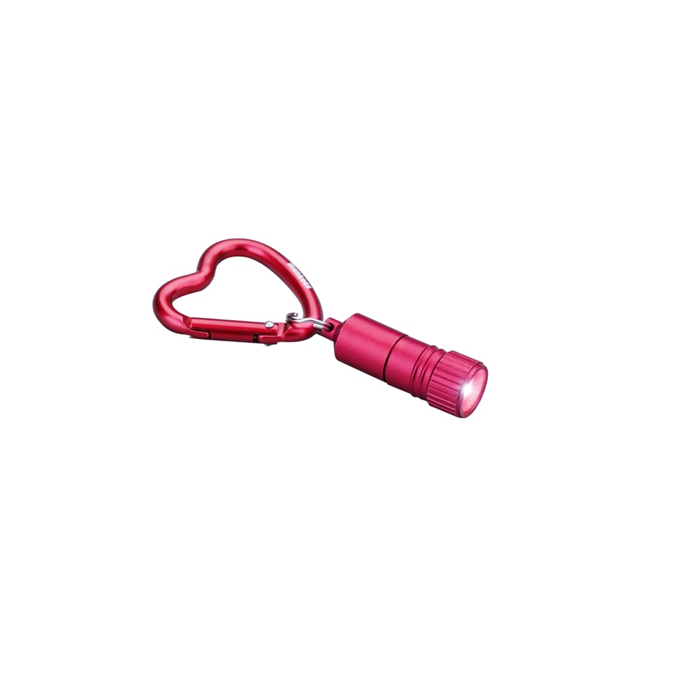 Munkees Mini LED Heart Karabiner Rot, Herren, Größe: 0
