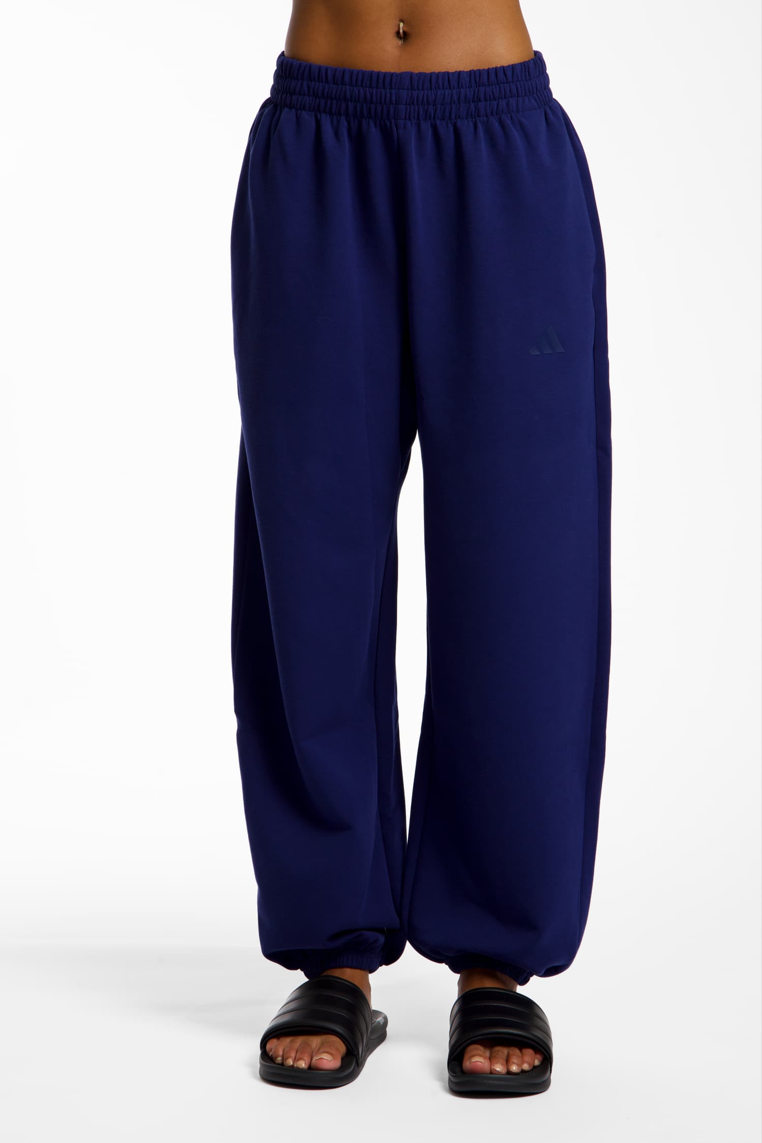 Image of adidas Soft Lux Damen Trainerhose Blau, Damen, Größe: L