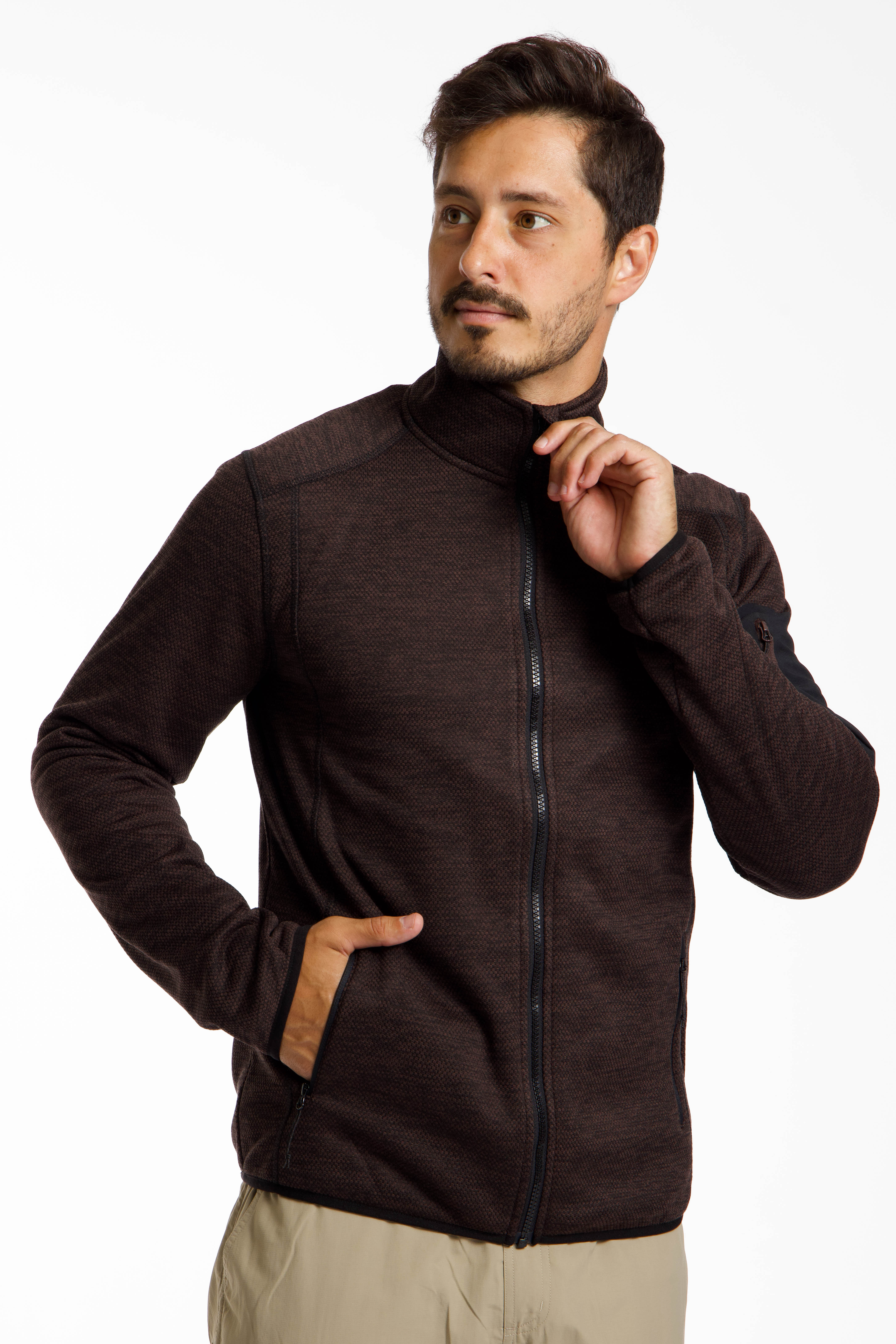 46 NORD Herren Midlayer Braun, Herren, Größe: L