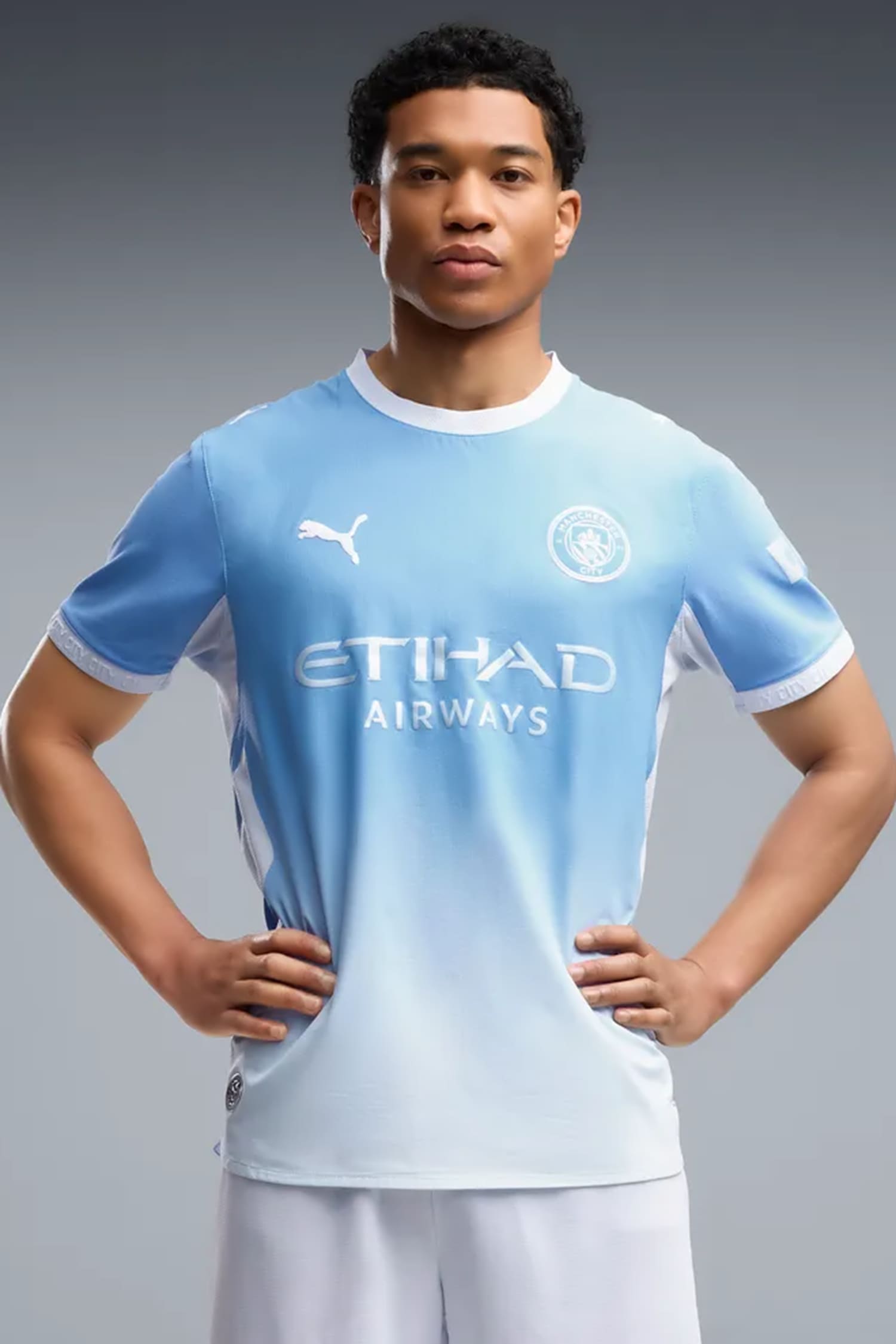 Image of PUMA Manchester City Home Authentic Herren Fussballtrikot 26/27 Blau, Herren, Größe: L