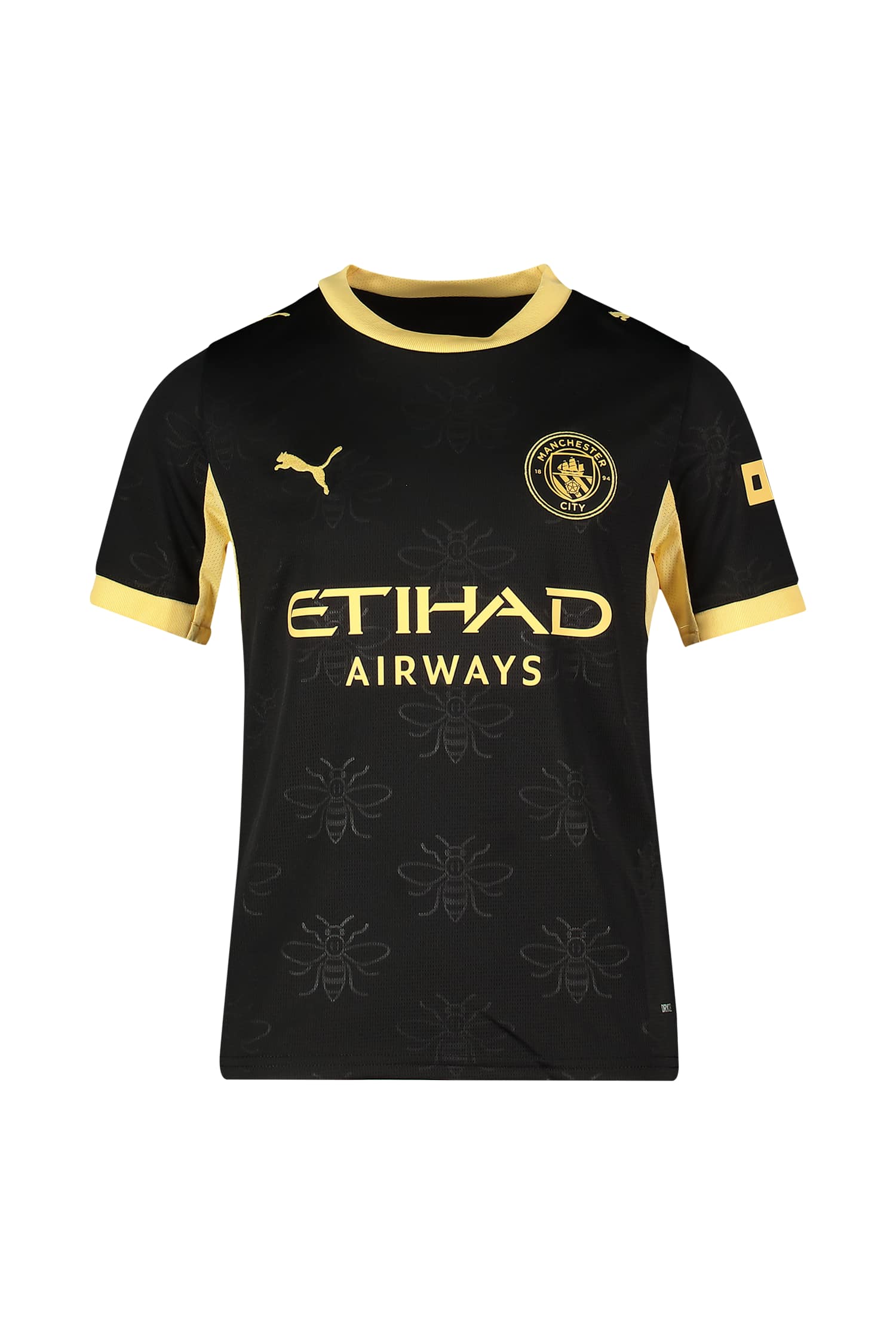 Image of PUMA Manchester City Away Replica Kinder Fussballtrikot 26/27 Schwarz, , Größe: 152