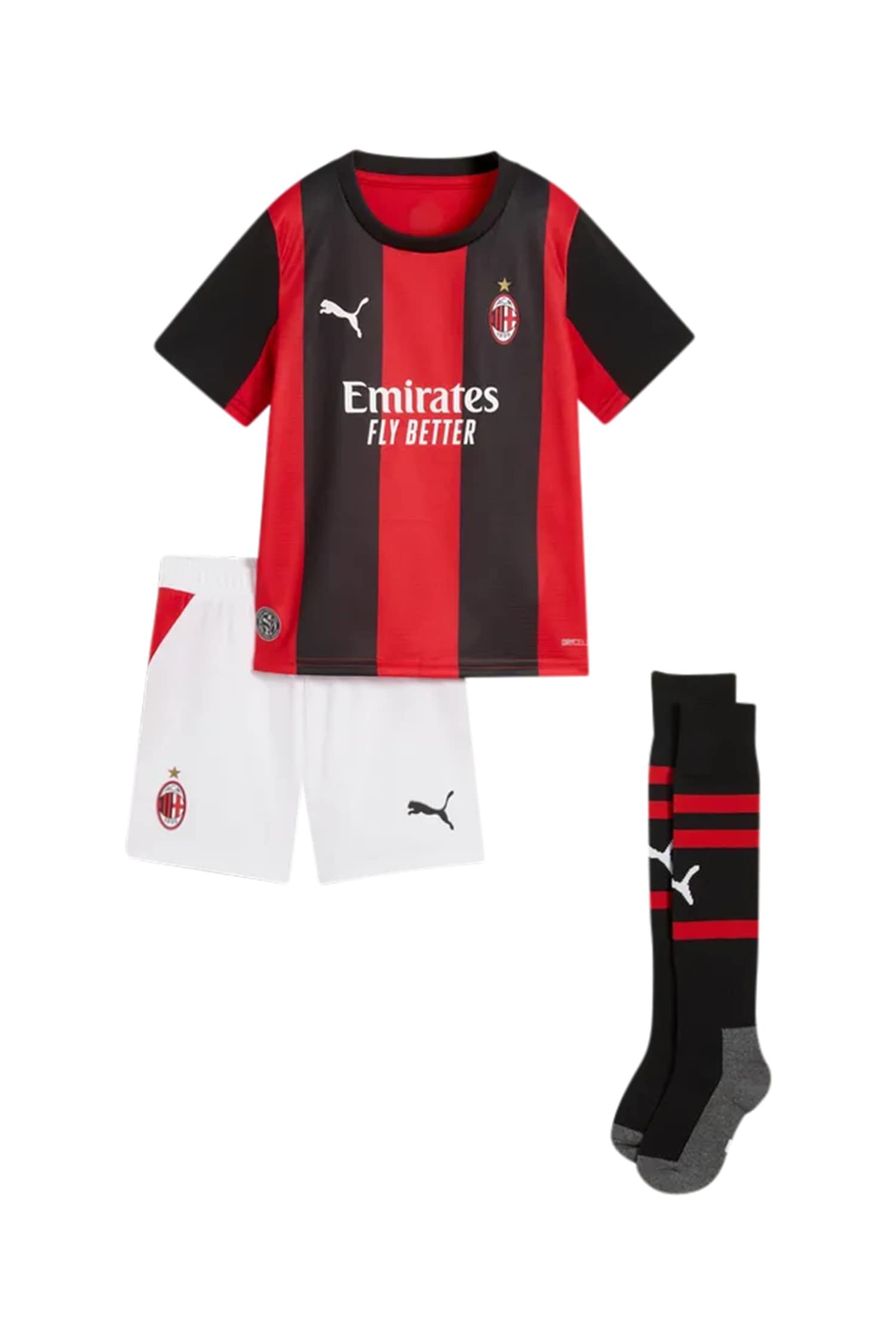 Image of PUMA AC Milan Home Replica Mini Kinder Fussballset 26/27 Rot, , Größe: 104