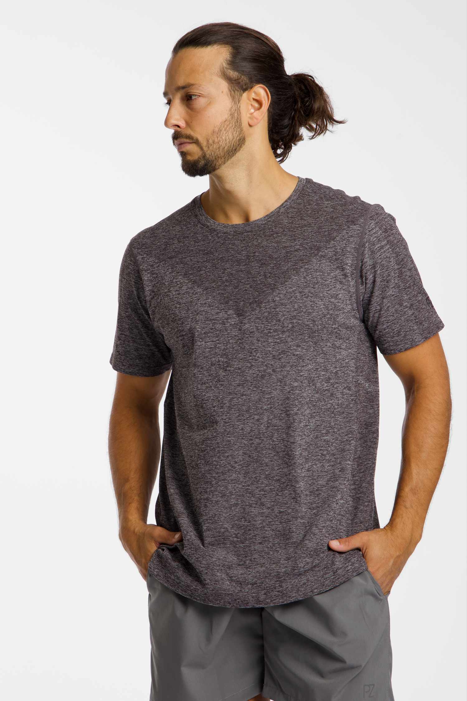 Image of POWERZONE Seamless Herren T-Shirt Braun, Herren, Größe: L