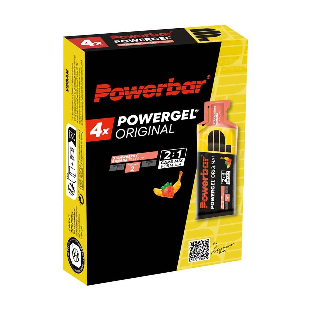 Image of Powerbar 4-Pack Power Original Strawberry Banana 4 x 41 g Energy Gel Gelb, Herren, Größe: 0