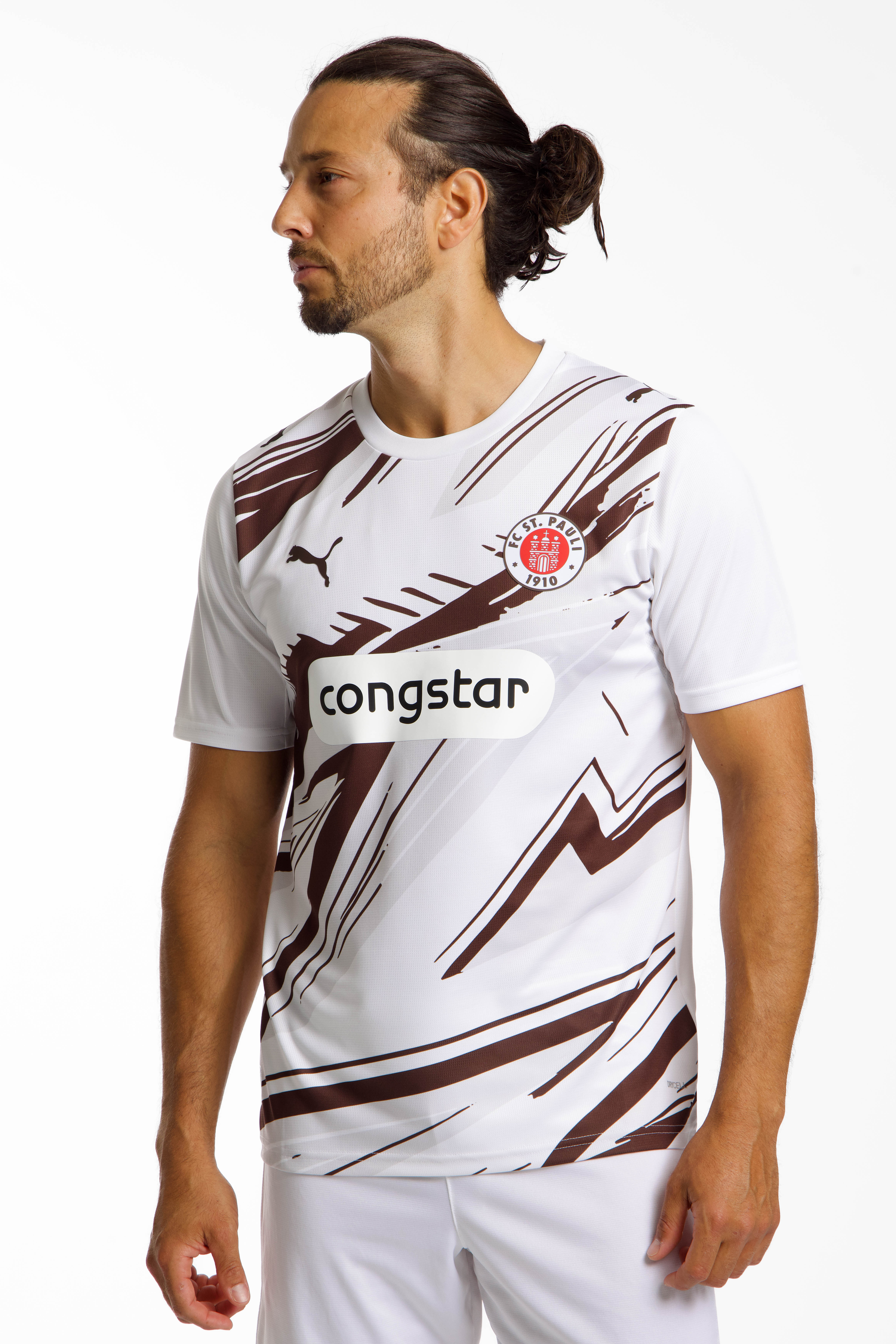 Image of PUMA FC St. Pauli Away Replica Herren Fussballtrikot 26/27 Braun, Herren, Größe: M