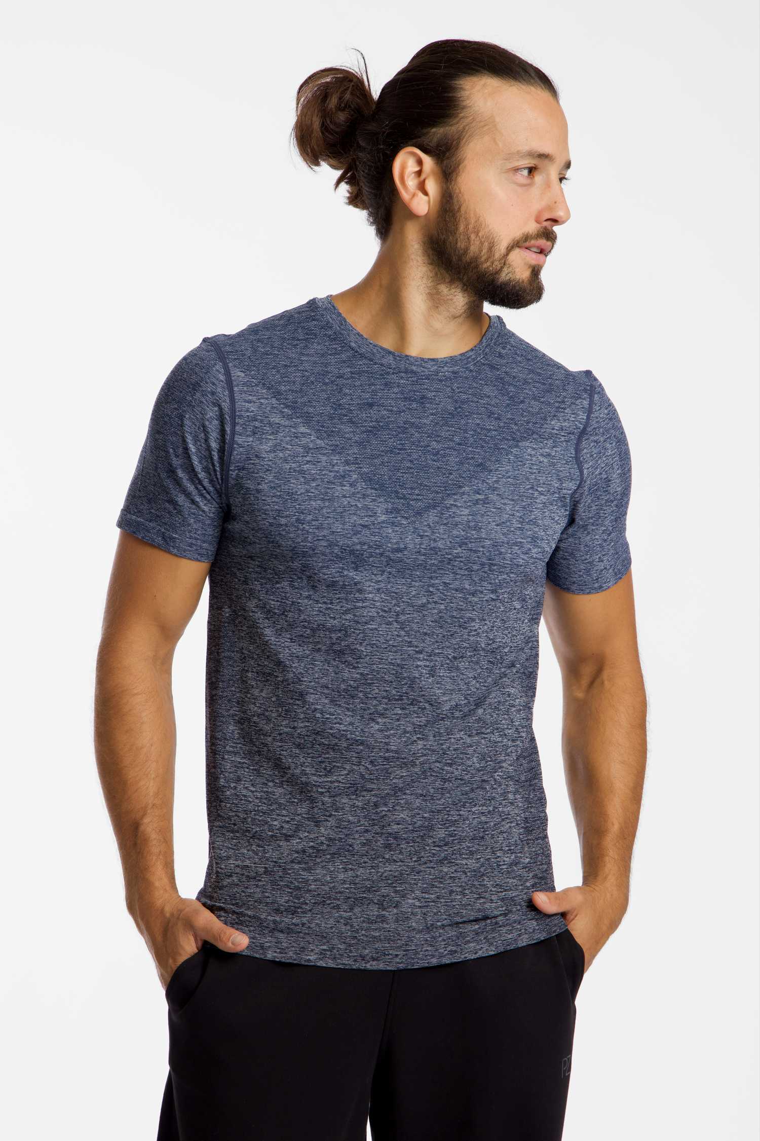Image of POWERZONE Seamless Herren T-Shirt Blau, Herren, Größe: L