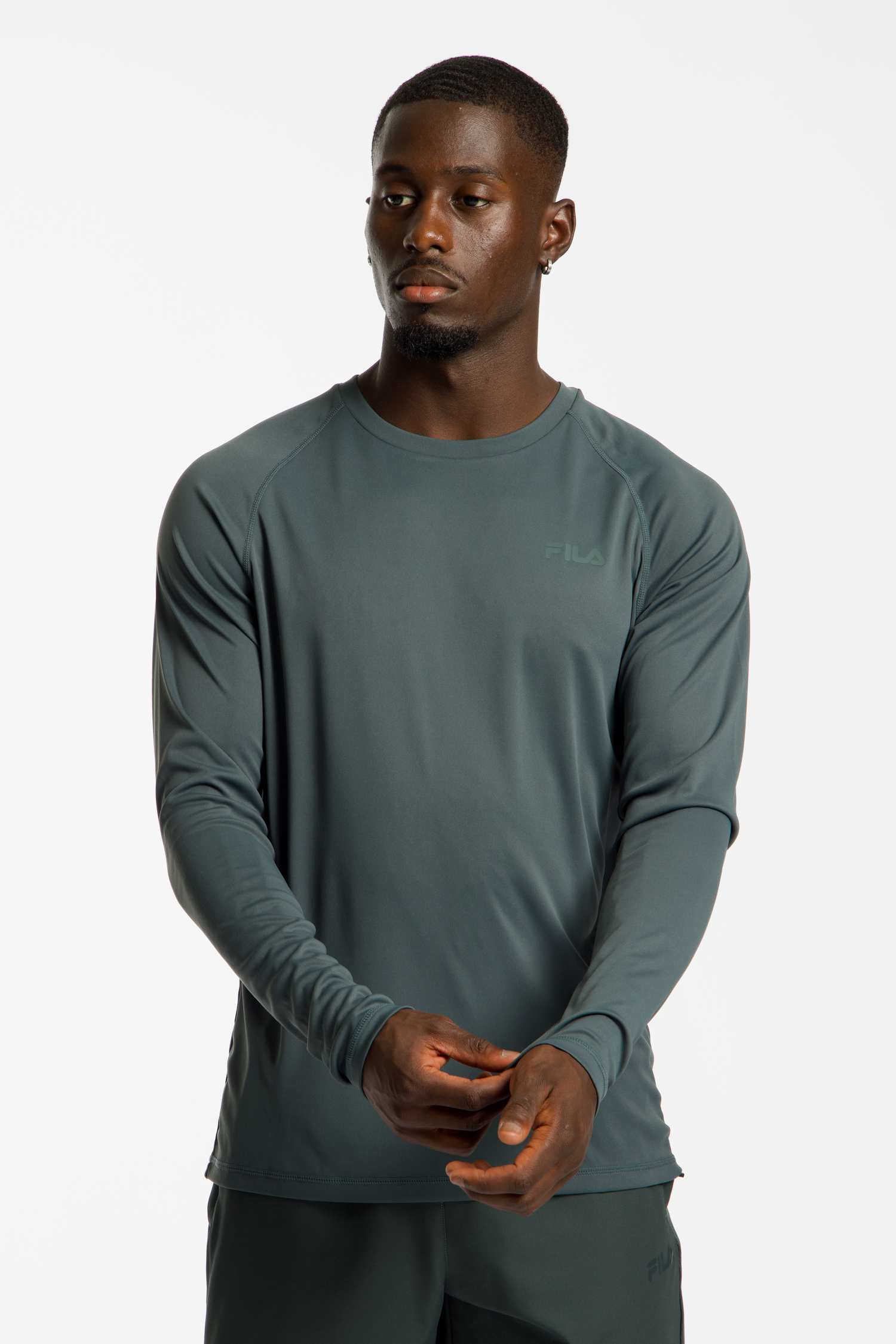 Image of FILA Ossuccio Herren Longsleeve Grau, Herren, Größe: L