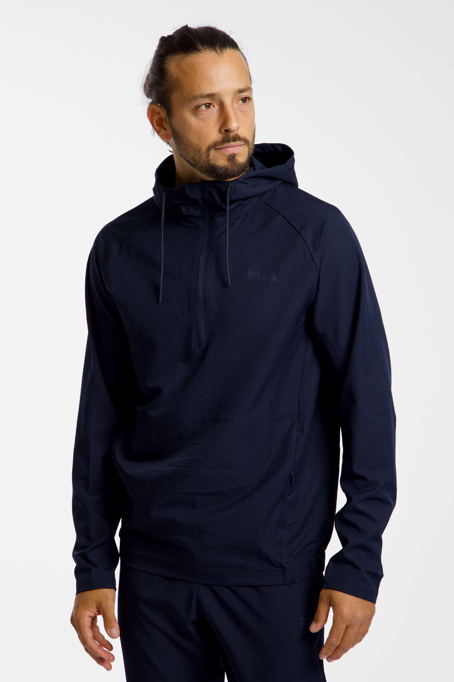 Image of FILA ORISTANO Half-Zip Herren Hoodie Dunkelblau, Herren, Größe: L