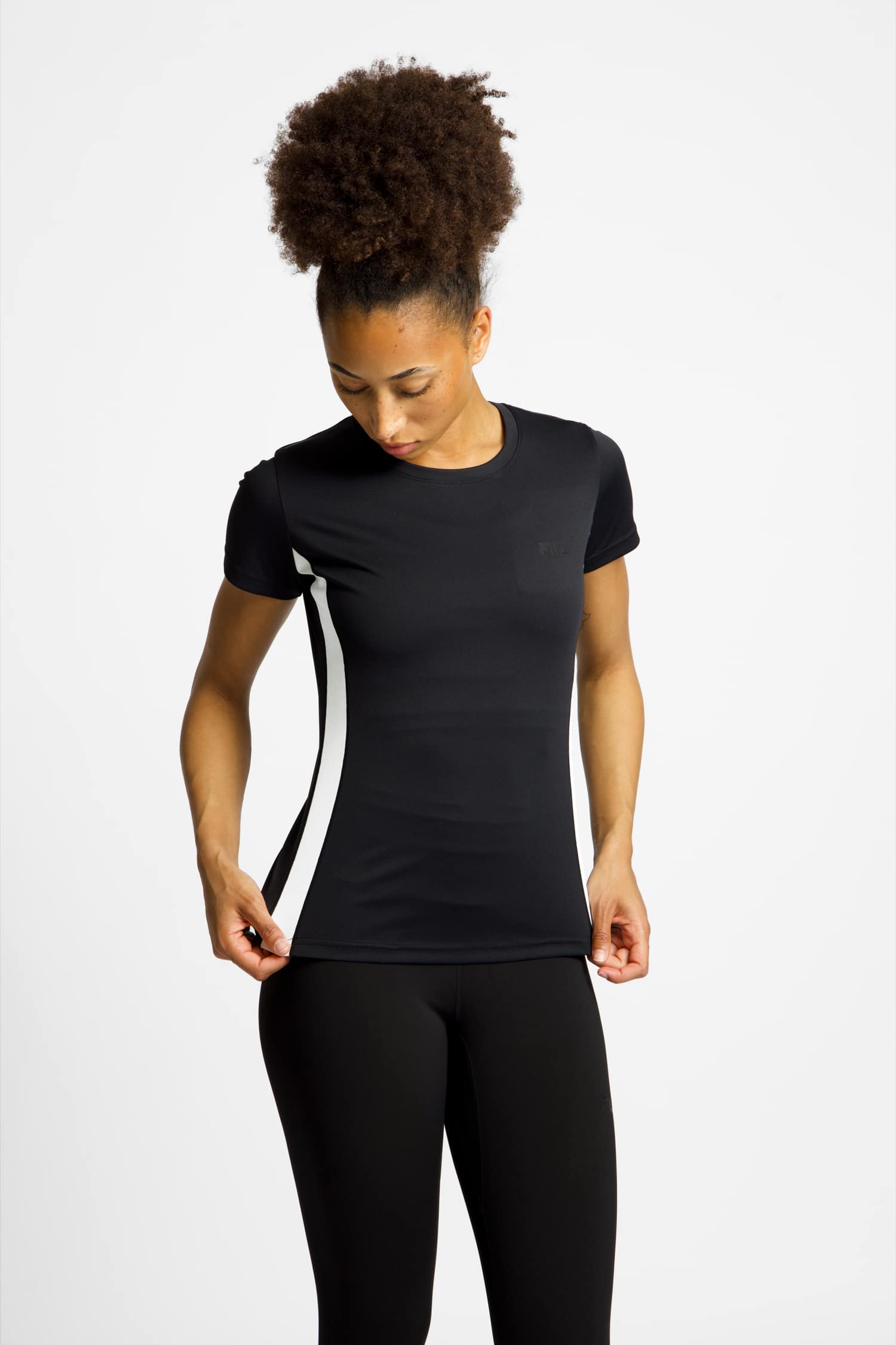 Image of FILA Ostricourt Damen T-Shirt Schwarz, Damen, Größe: M