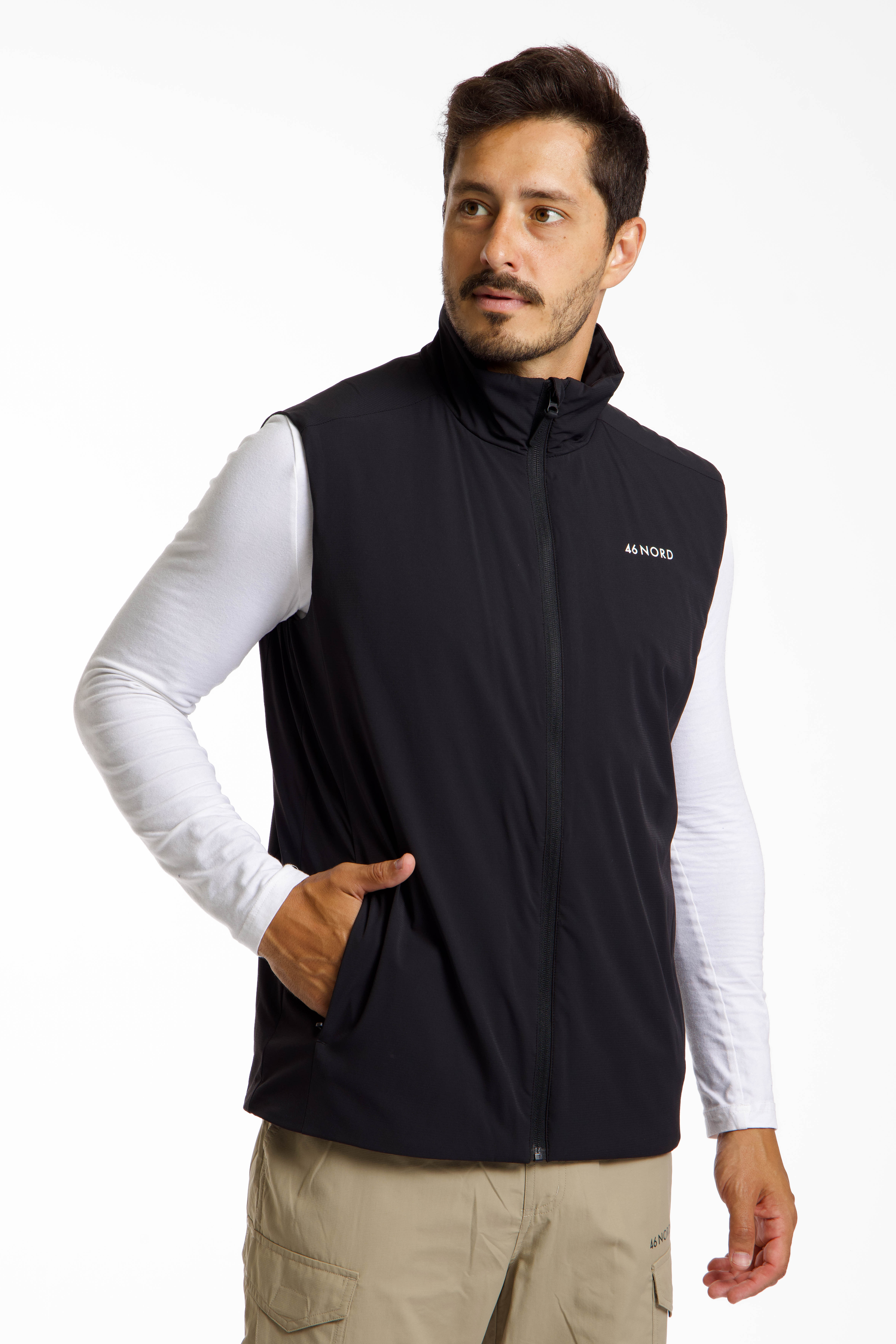 46 NORD Herren Gilet Schwarz, Herren, Größe: S