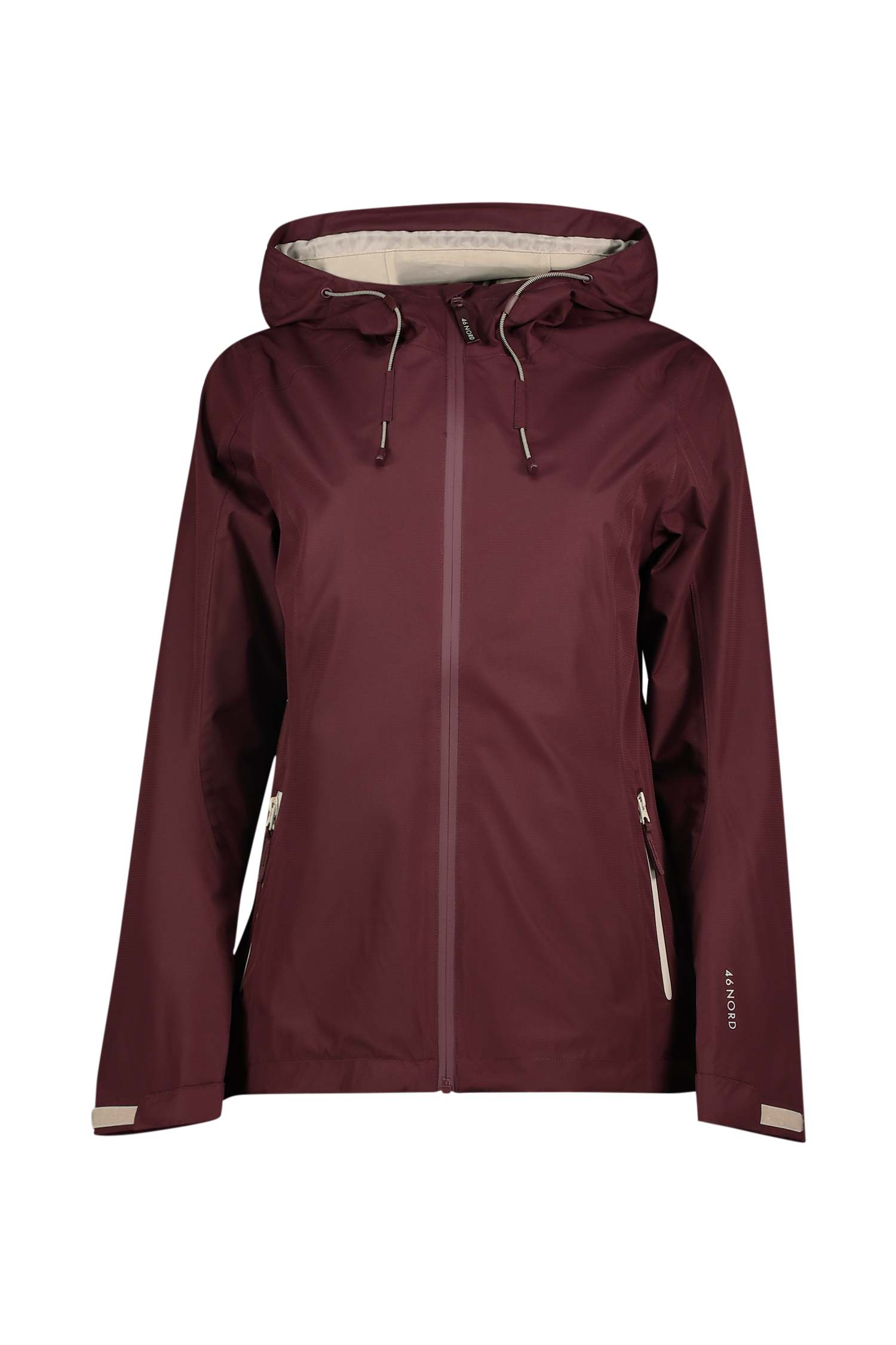 46 NORD Damen Regenjacke Bordeaux, Damen, Größe: 46