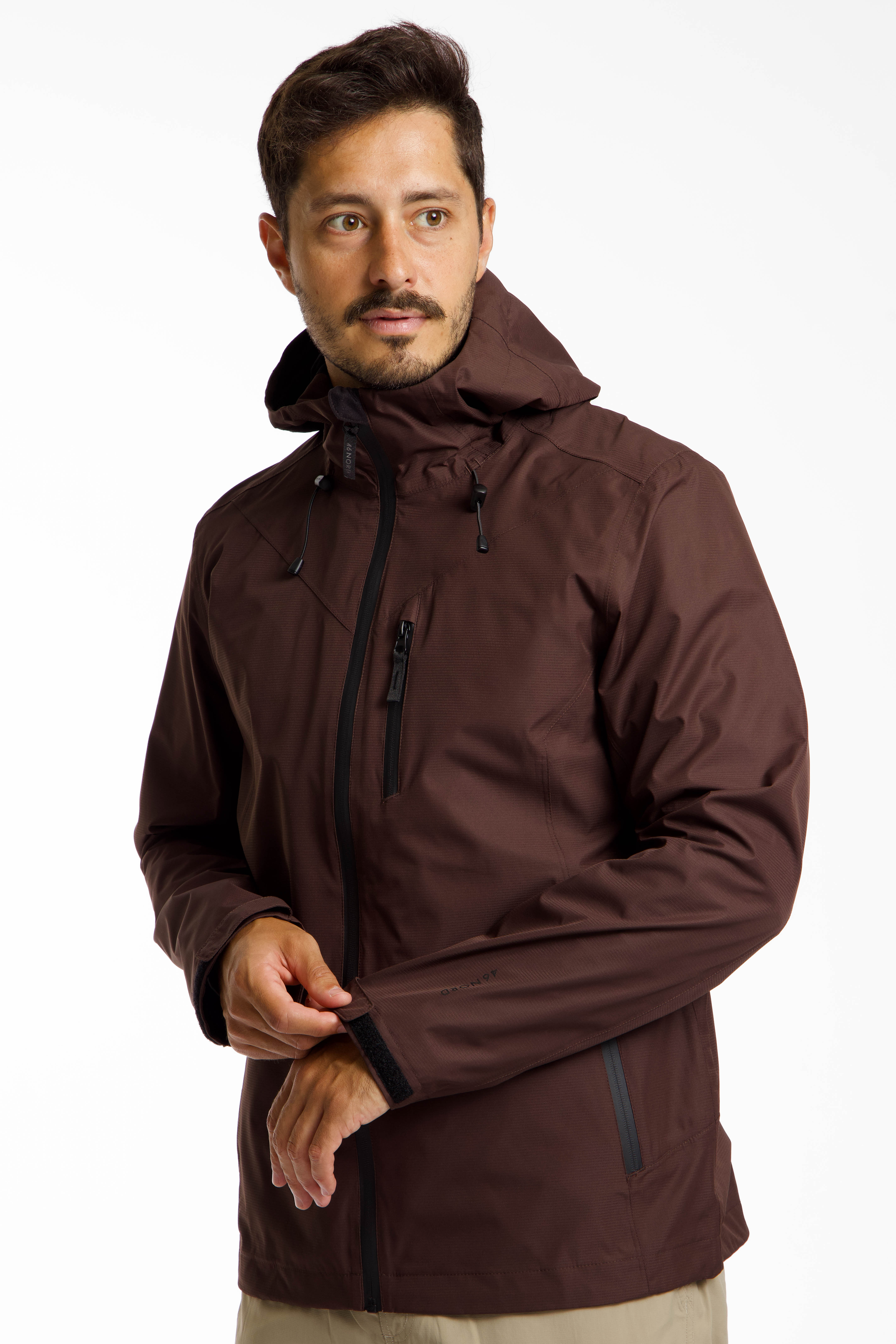46 NORD Herren Regenjacke Braun, Herren, Größe: XXL