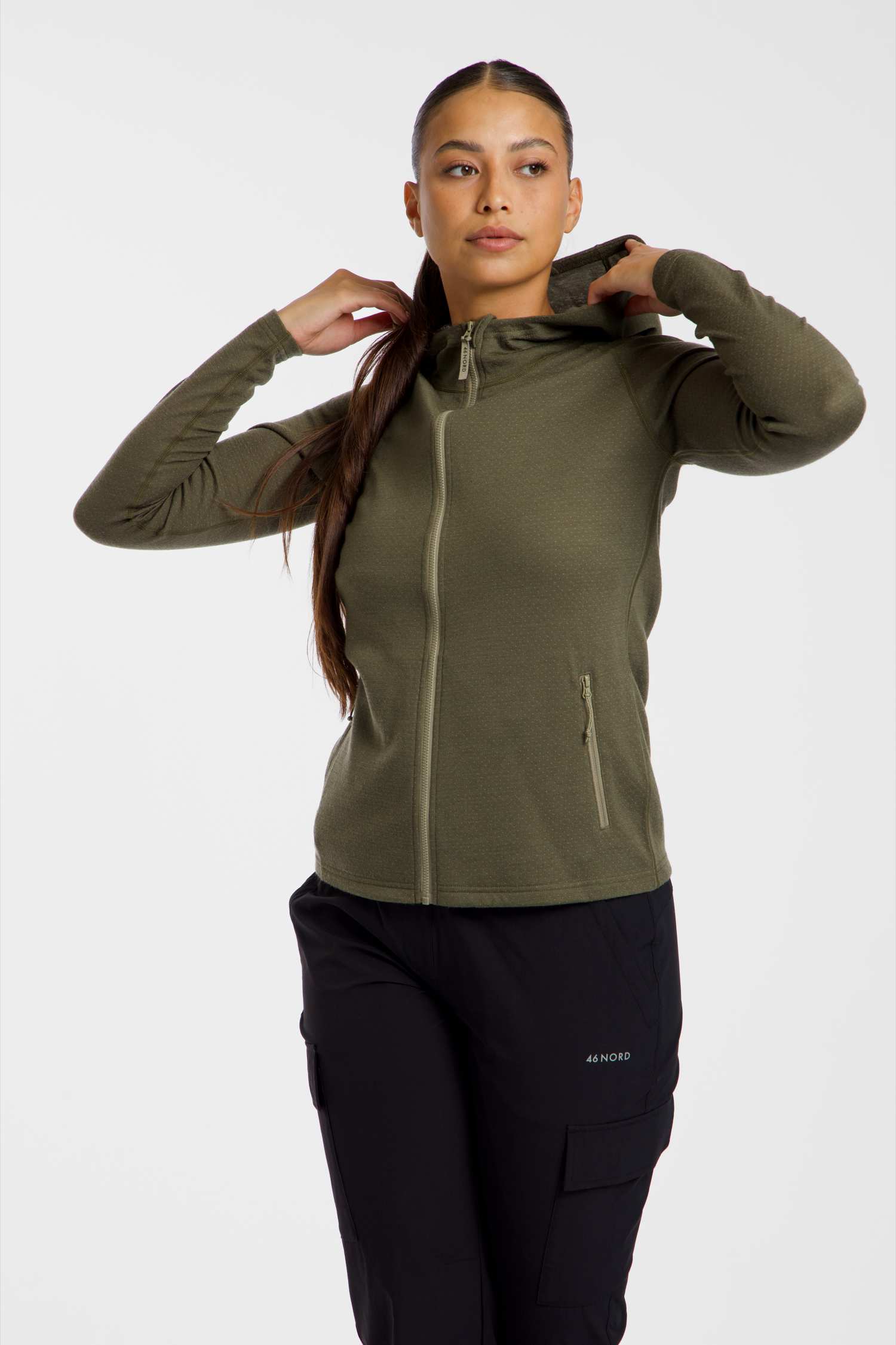 Image of 46 NORD Merino Damen Midlayer Türkis, Damen, Größe: 36