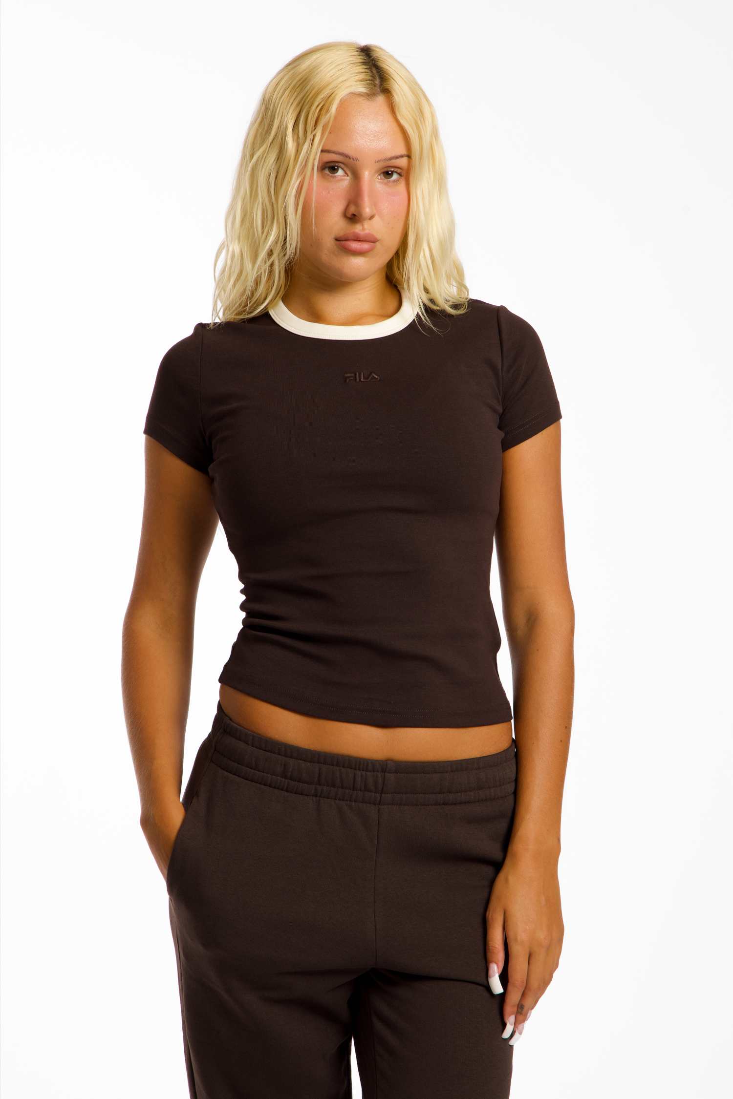 FILA Orihuela Damen T-Shirt Braun, Damen, Größe: M